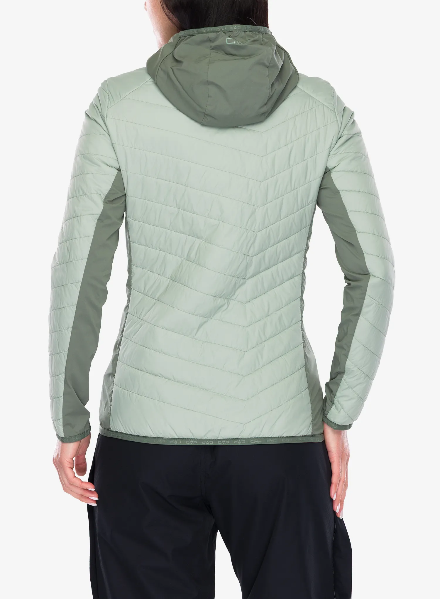Dámská bunda CMP Yurexa Jacket Hybrid Fix Hood - pistacchio