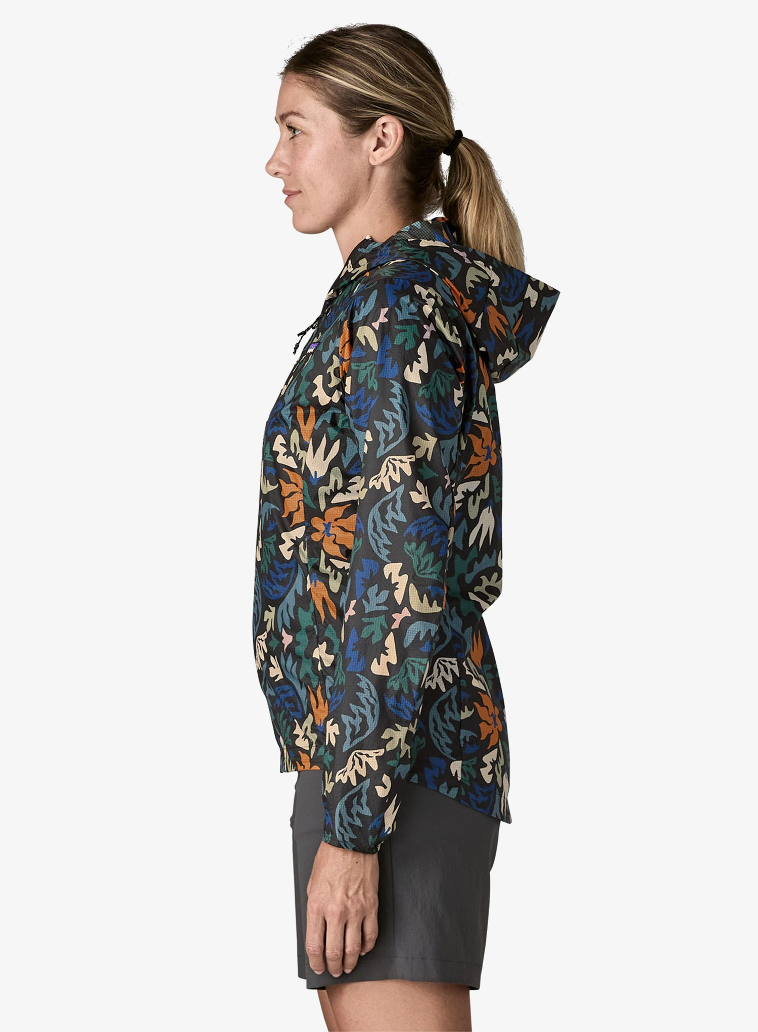 Běžecká bunda dámská Patagonia Houdini Jacket - kaleido/black