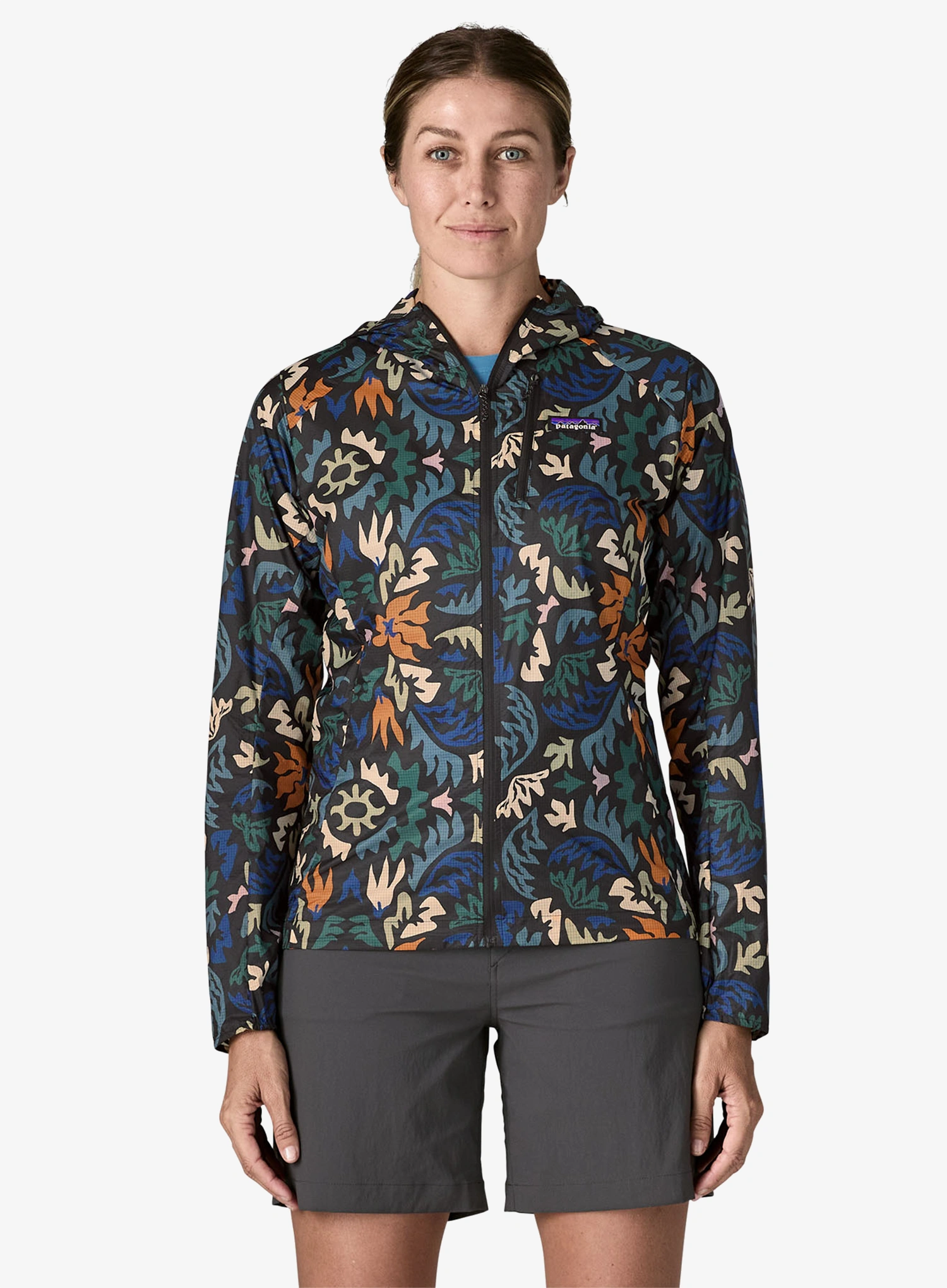 Běžecká bunda dámská Patagonia Houdini Jacket - kaleido/black
