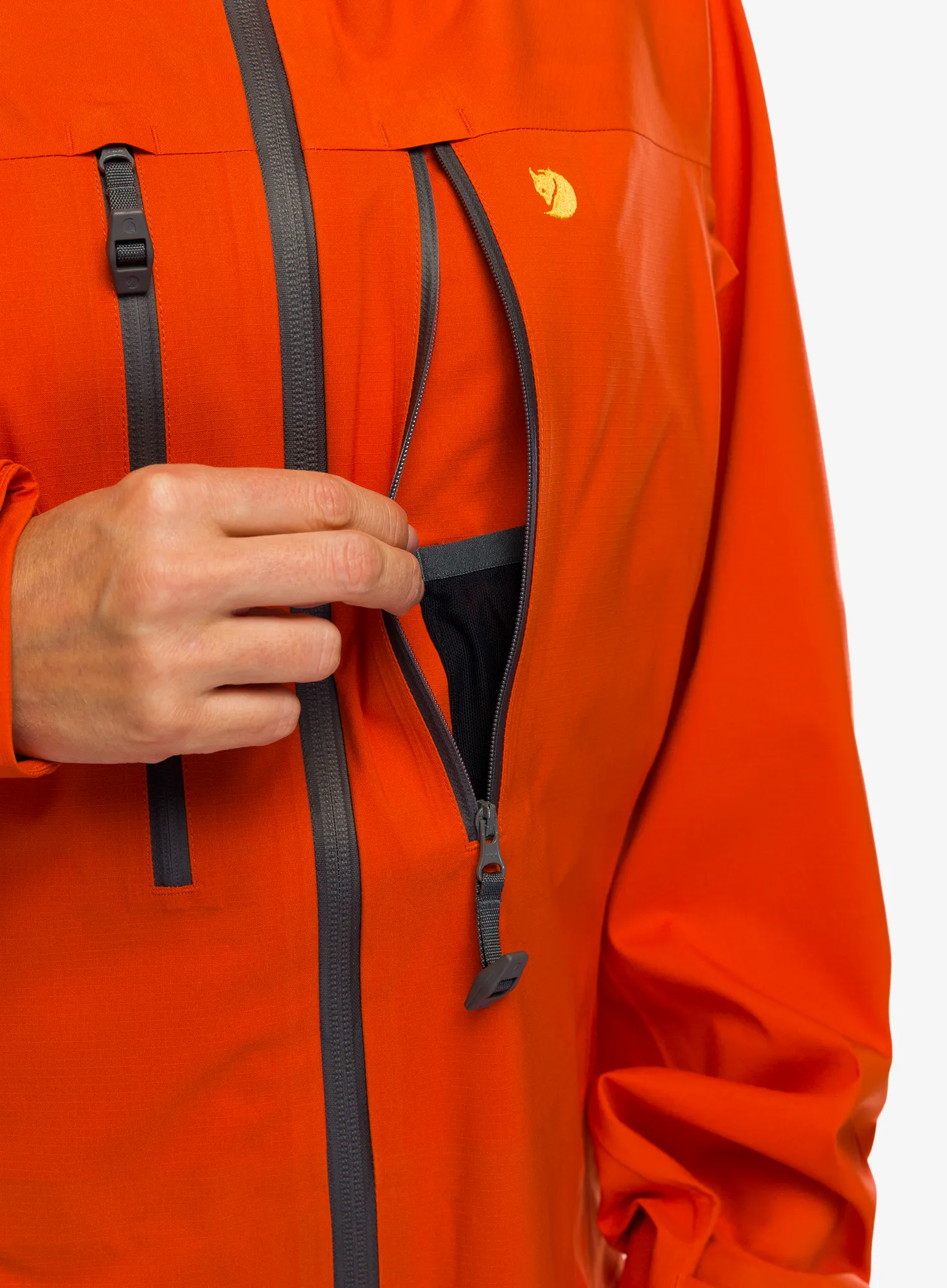 Dámská bunda Fjallraven Bergtagen Eco-Shell Jacket - hokkaido orange