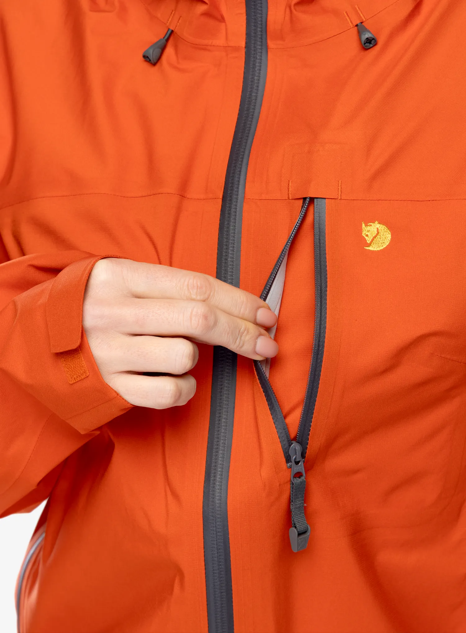 Dámská bunda Fjallraven Bergtagen Lite Eco-Shell Jacket - h.orange