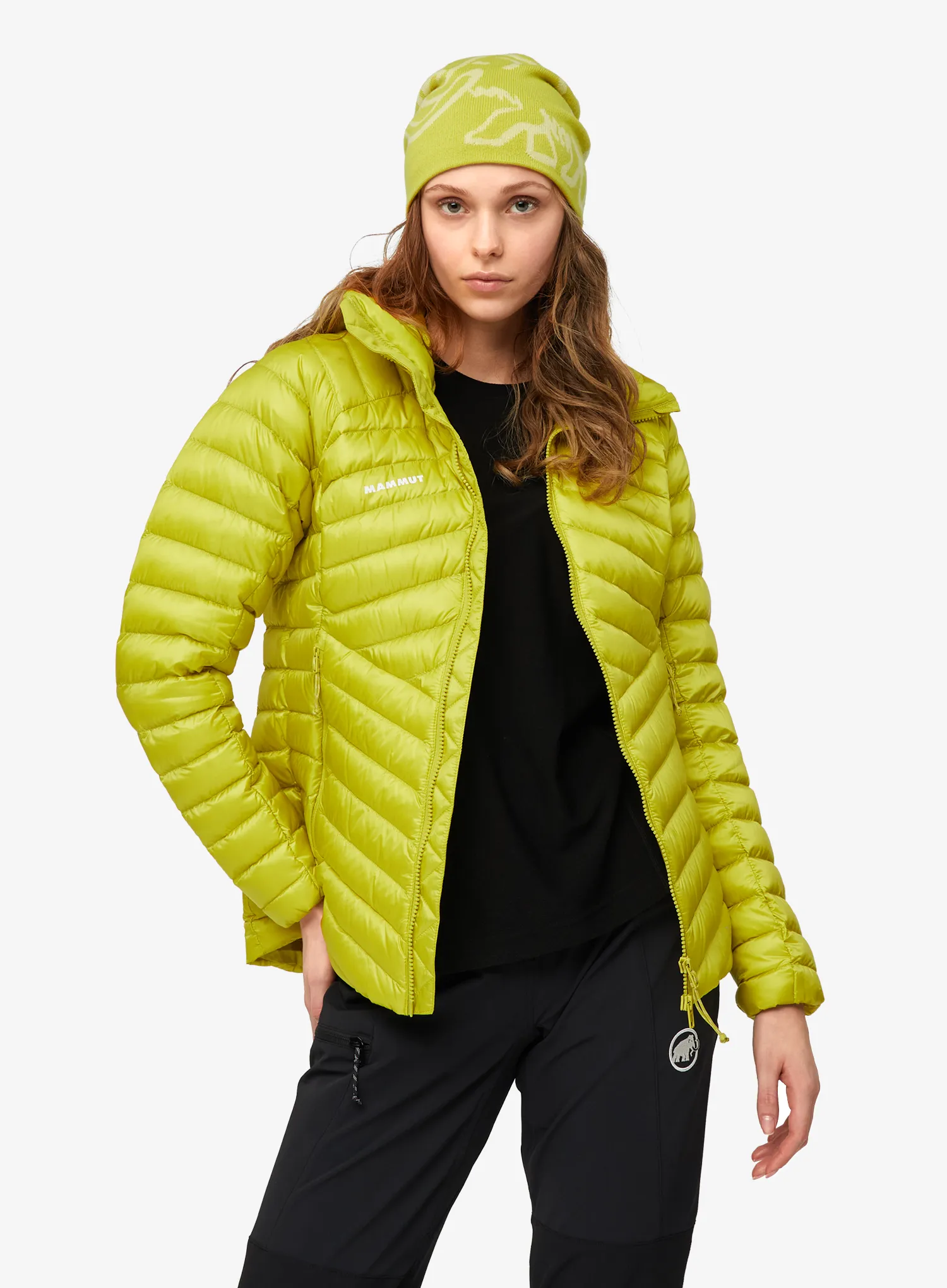 Dámská bunda Mammut Broad Peak IN Hooded Jacket - acacia