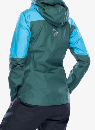 Dámská bunda Norrona Falketind Gore-Tex Paclite Jacket - aquarius/atlantic