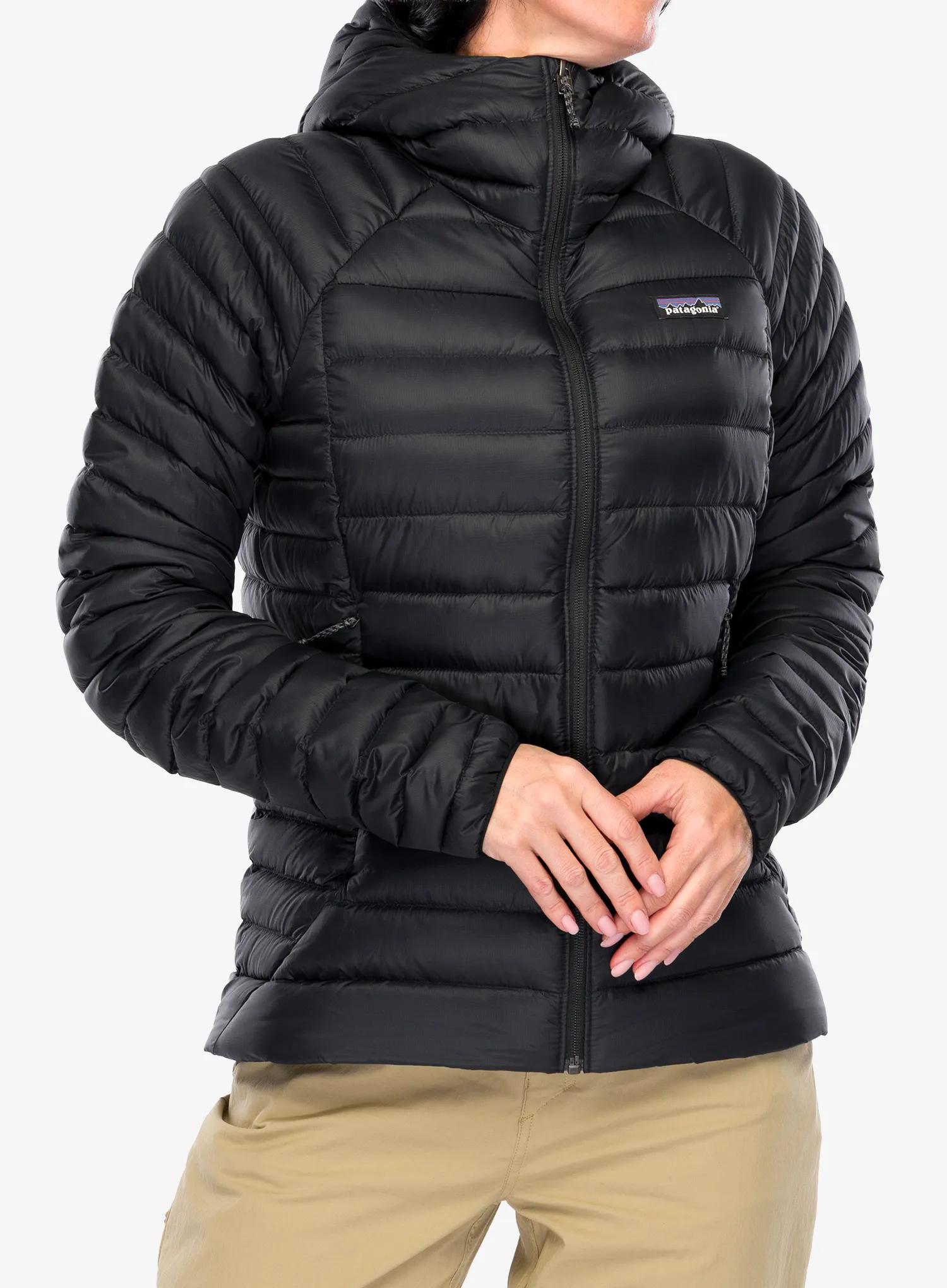 Dámská bunda Patagonia Down Sweater Hoody - black