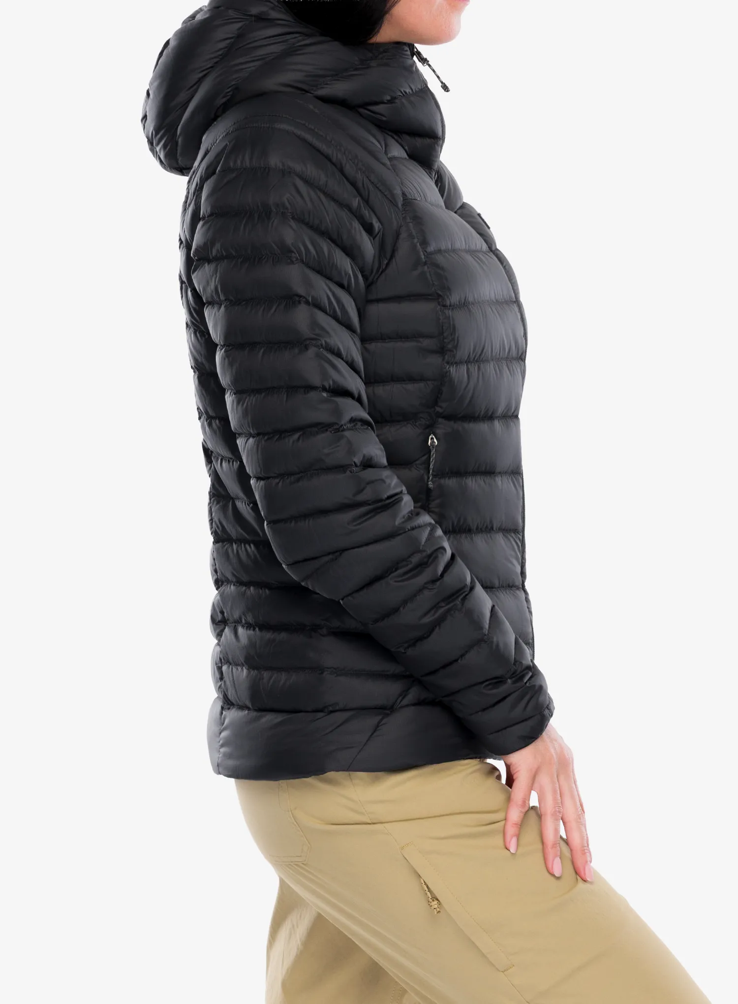 Dámská bunda Patagonia Down Sweater Hoody - black