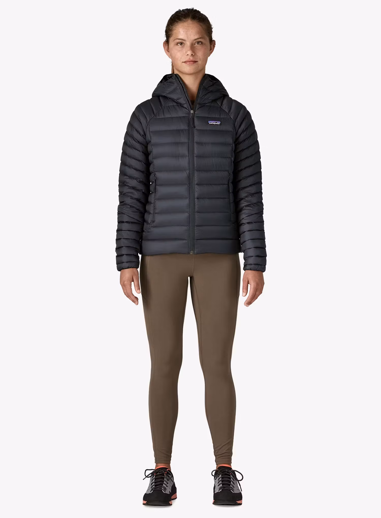 Dámská bunda Patagonia Down Sweater Hoody - black