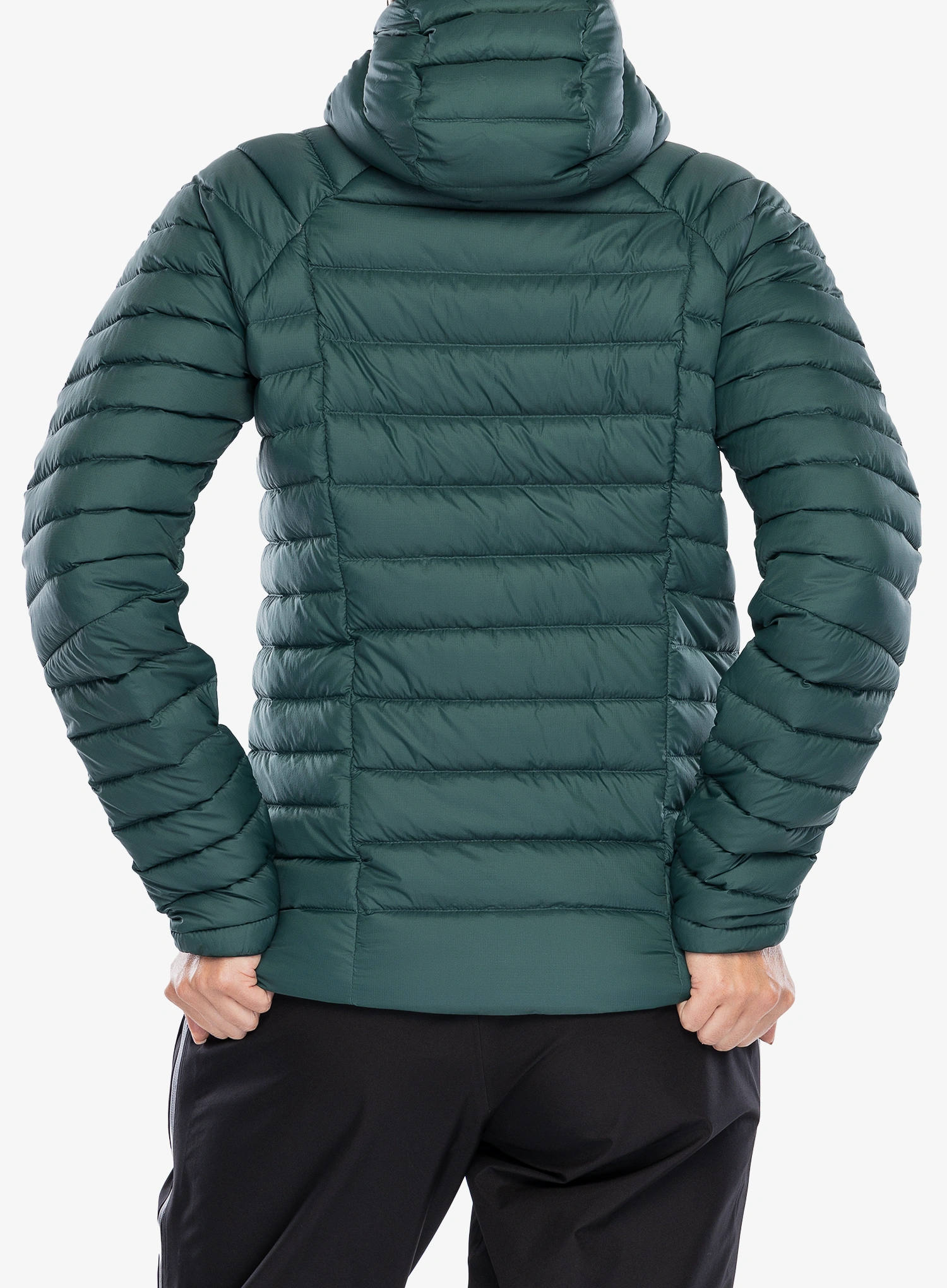 Dámská bunda Patagonia Down Sweater Hoody - cascade green