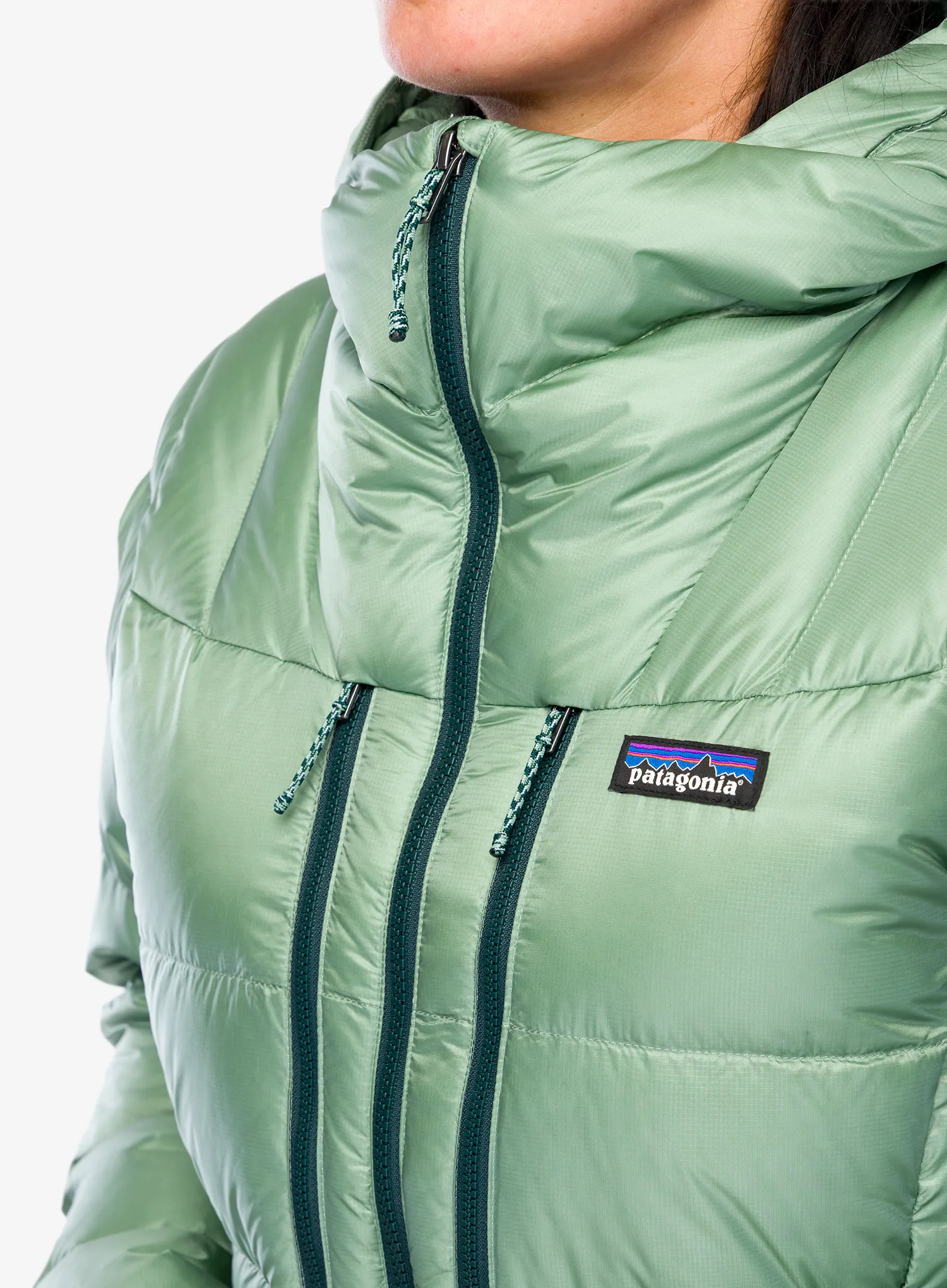 Dámská bunda Patagonia Fitz Roy Down Hoody - ellwood green