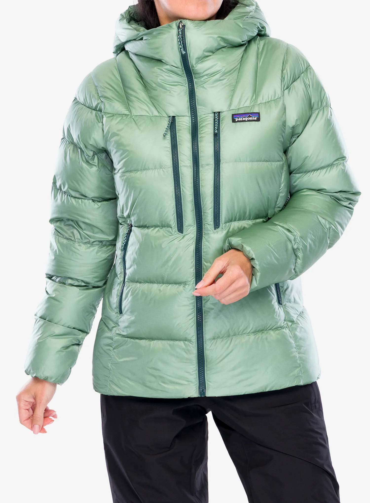 Dámská bunda Patagonia Fitz Roy Down Hoody - ellwood green