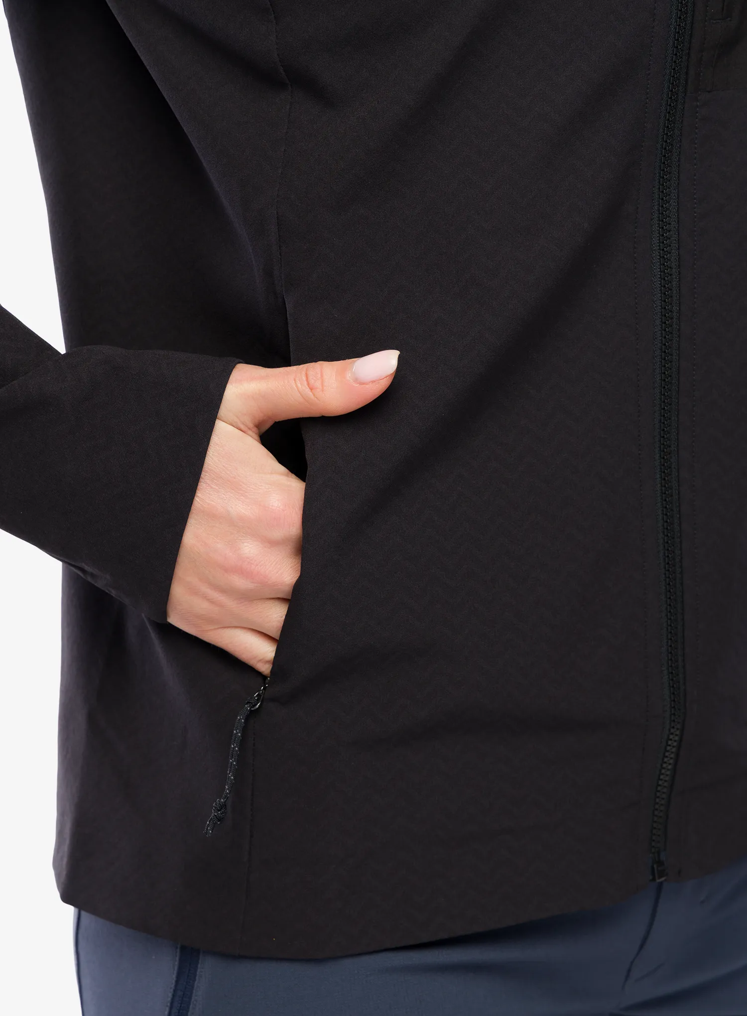 Dámská bunda Patagonia R1 CrossStrata Hoody - black