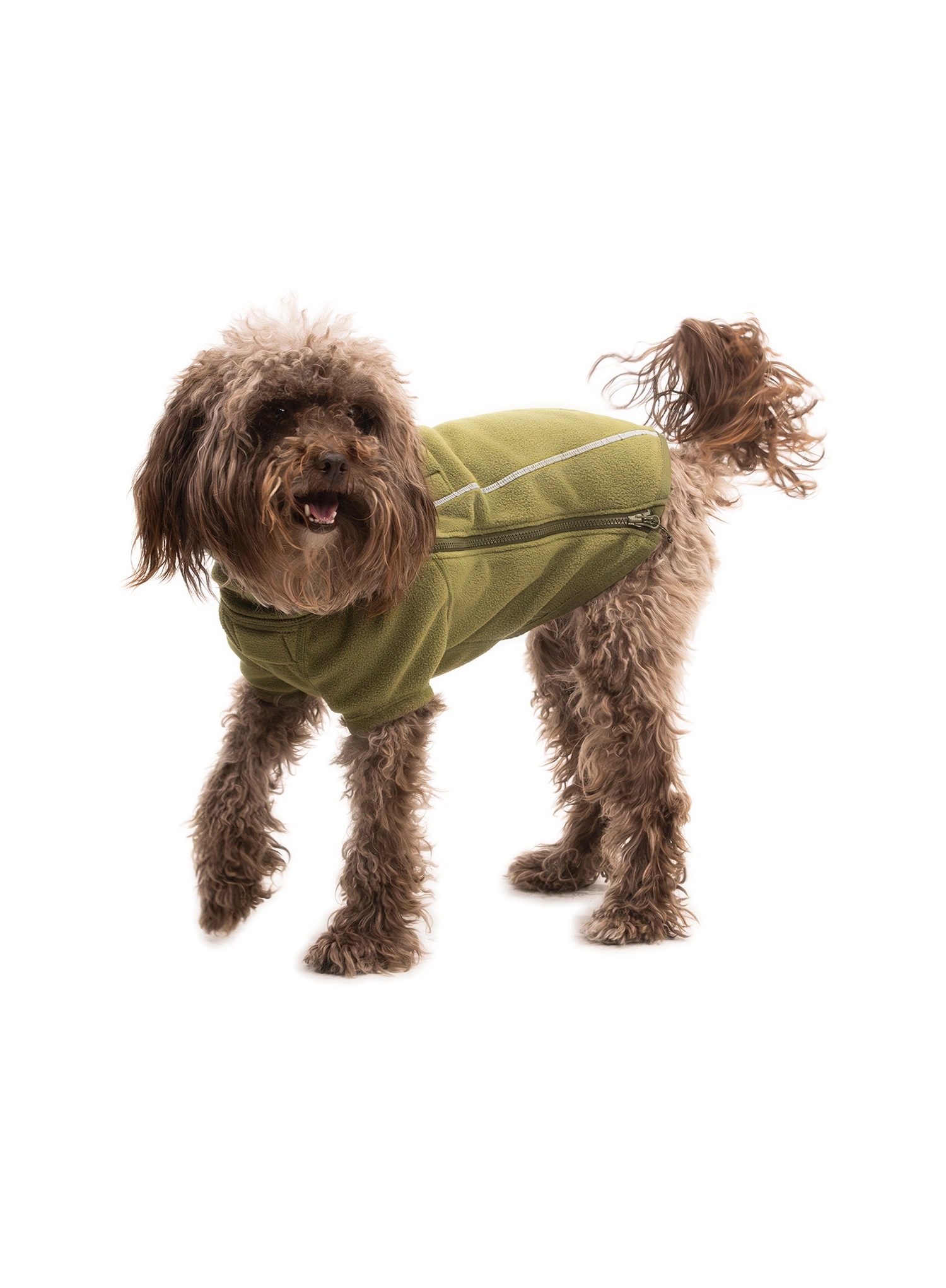 Bunda pro psa Ruffwear Climate Changer Fleece Jacket - cedar green