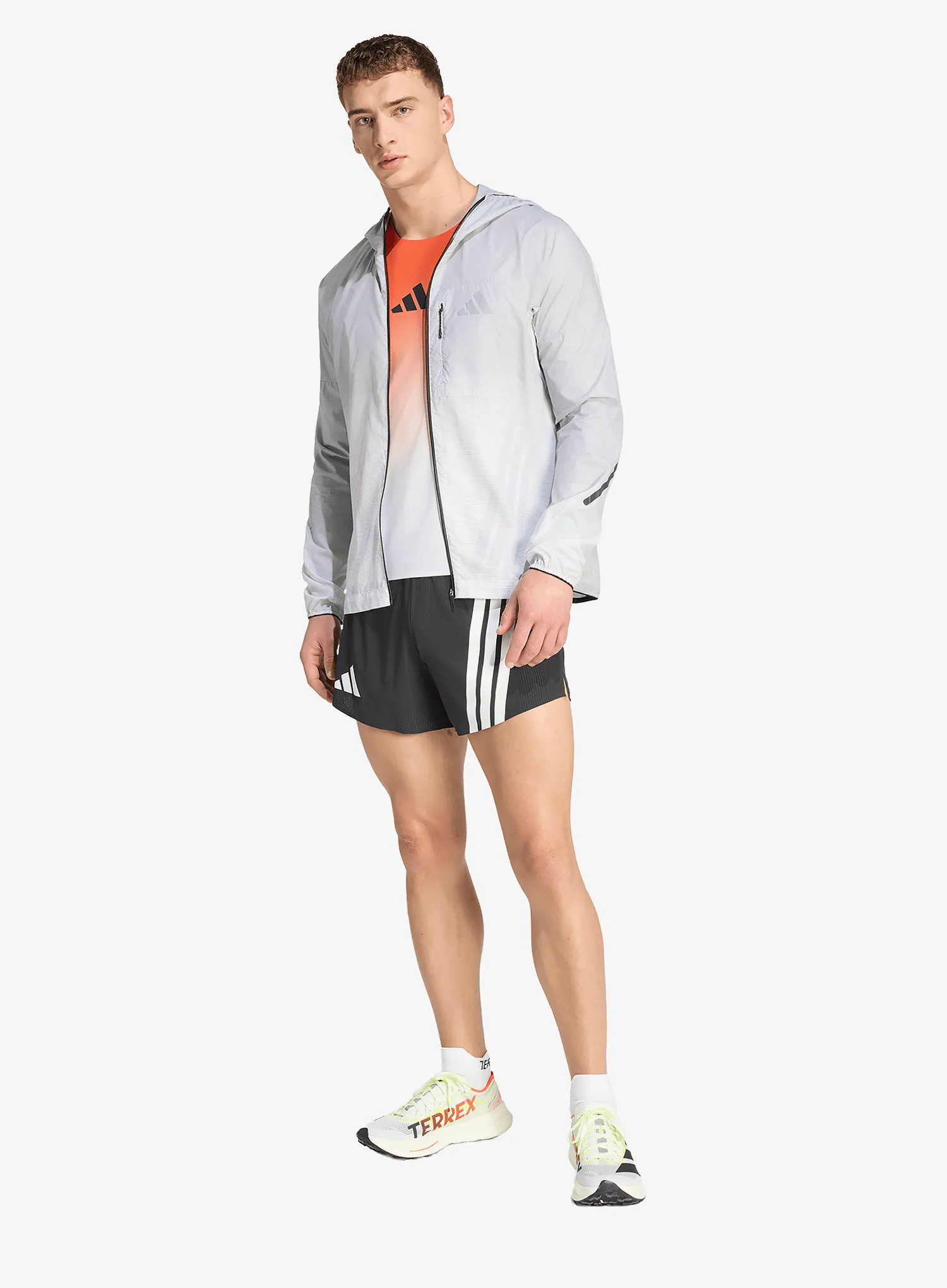Bunda na běhání adidas TERREX Xperior CLIMA365 Light Windweave Jacket - black/white