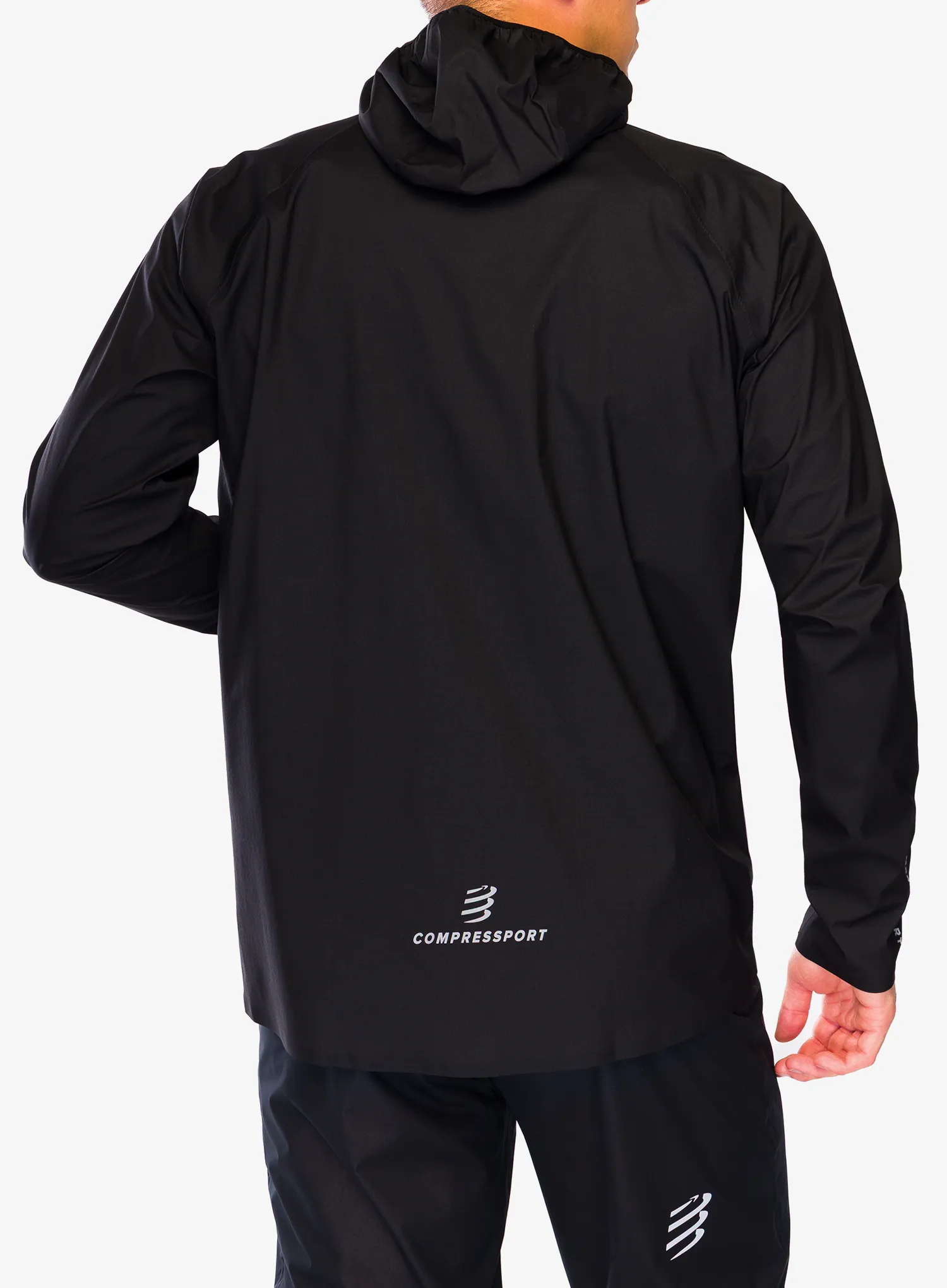 Bunda na běhání Compressport Thunderstorm Waterproof Jacket - black