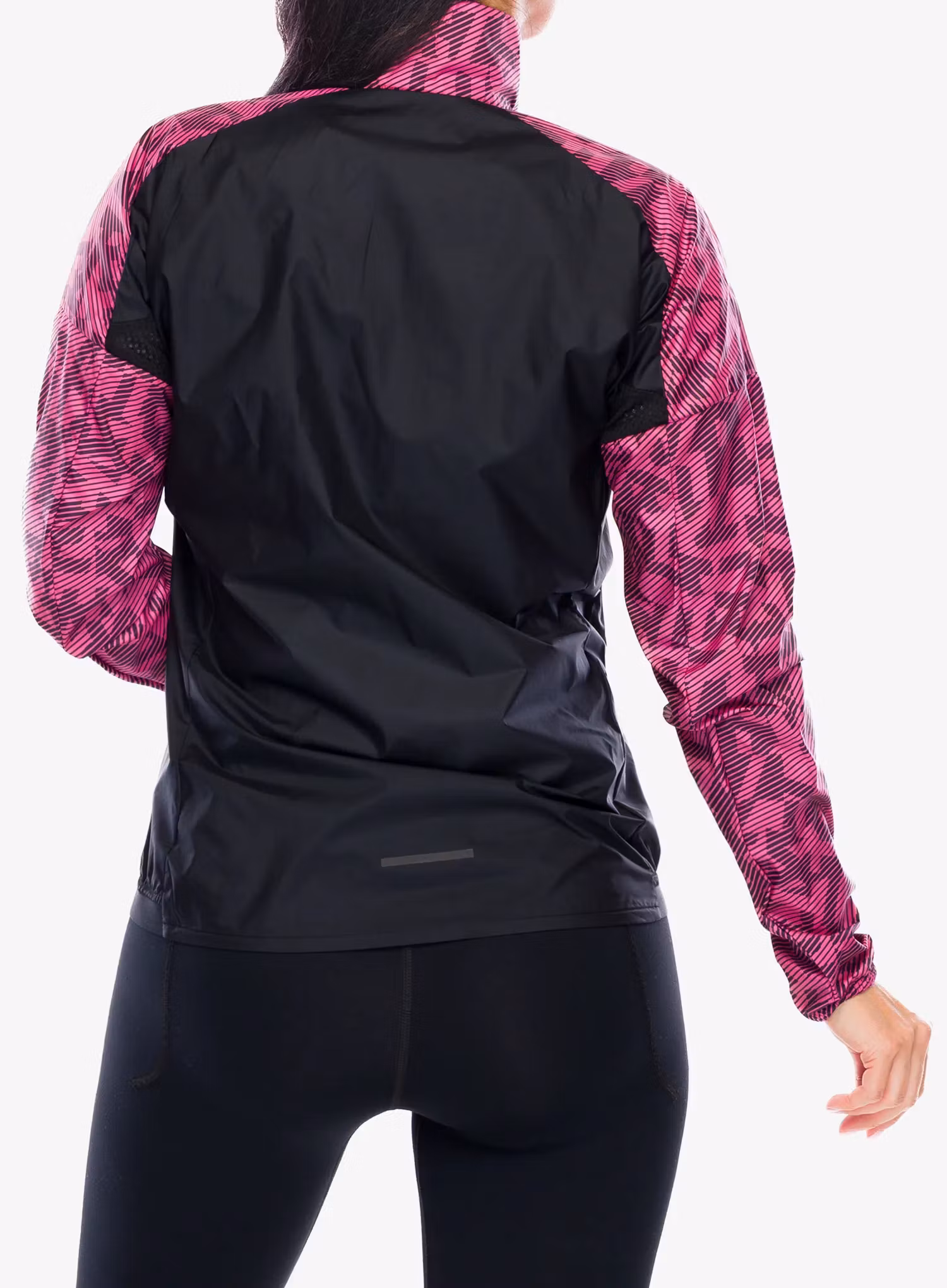 Bunda na běhání dámská adidas TERREX Trail Running Wind Jacket - pink fusion/aurora black