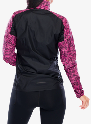Bunda na běhání dámská adidas TERREX Trail Running Wind Jacket - pink fusion/aurora black