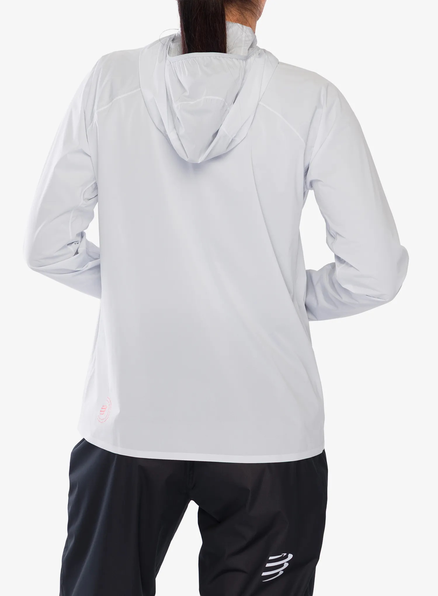 Bunda na běhání dámská Compressport Hurricane Waterproof 10/10 Jacket - grey dawn