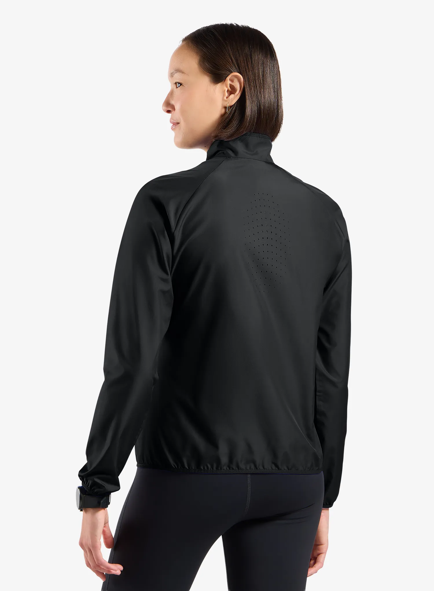 Bunda na běhání dámská Odlo Essential Light Jacket - black