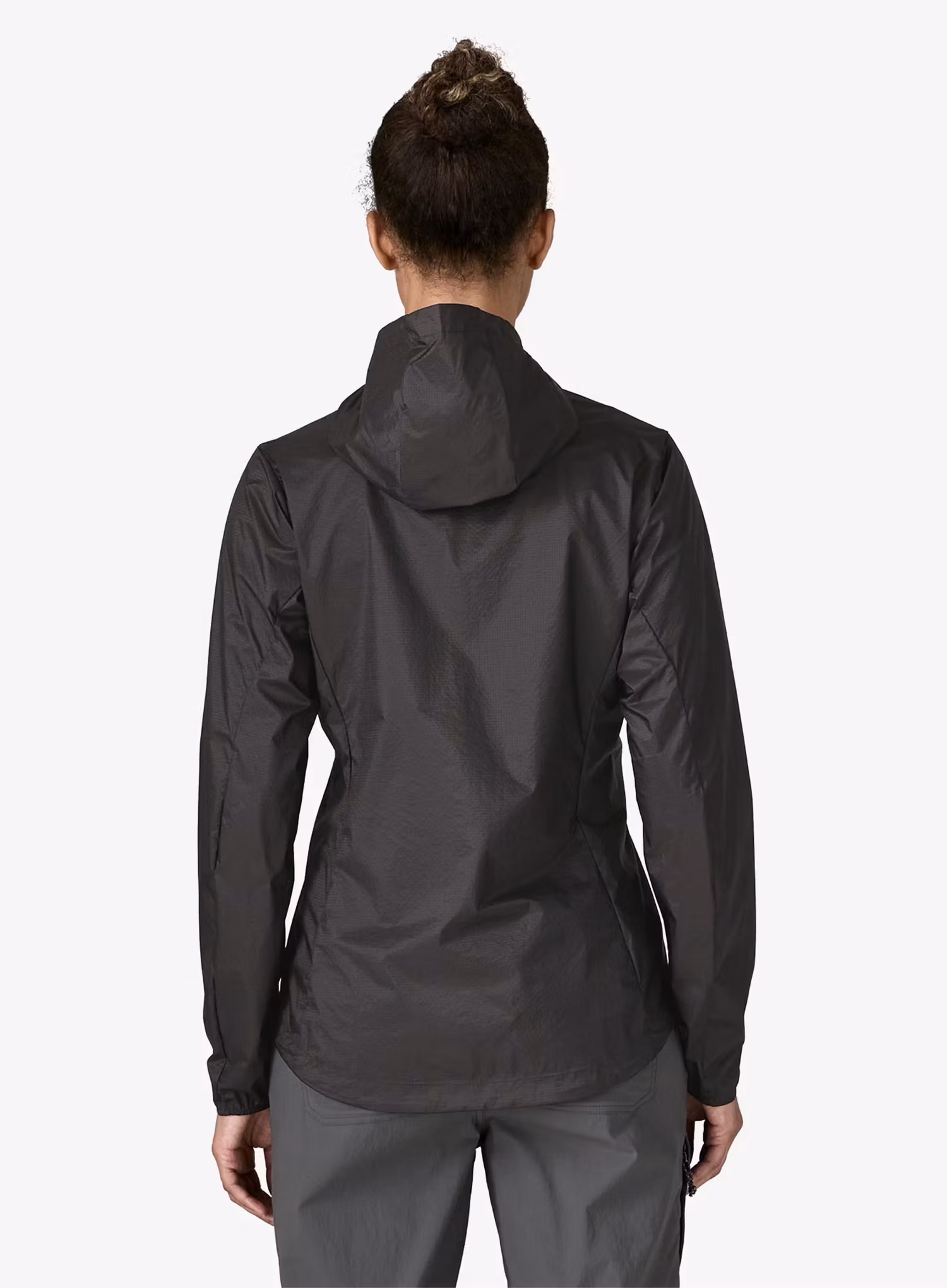 Bunda na běhání dámská Patagonia Houdini Jacket - black w/black