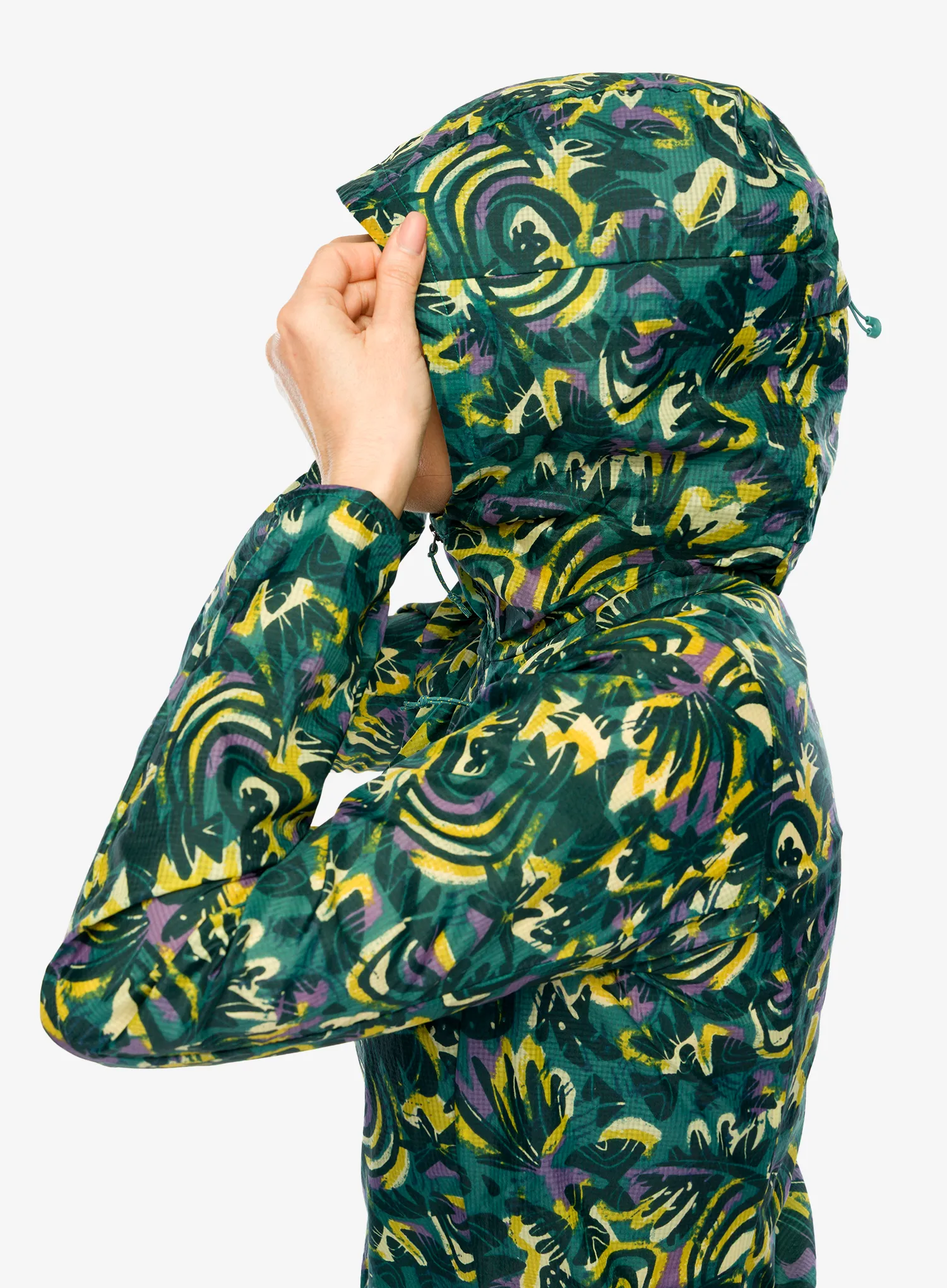 Bunda na běhání dámská Patagonia Houdini Jacket - wild botanist/wetland blue