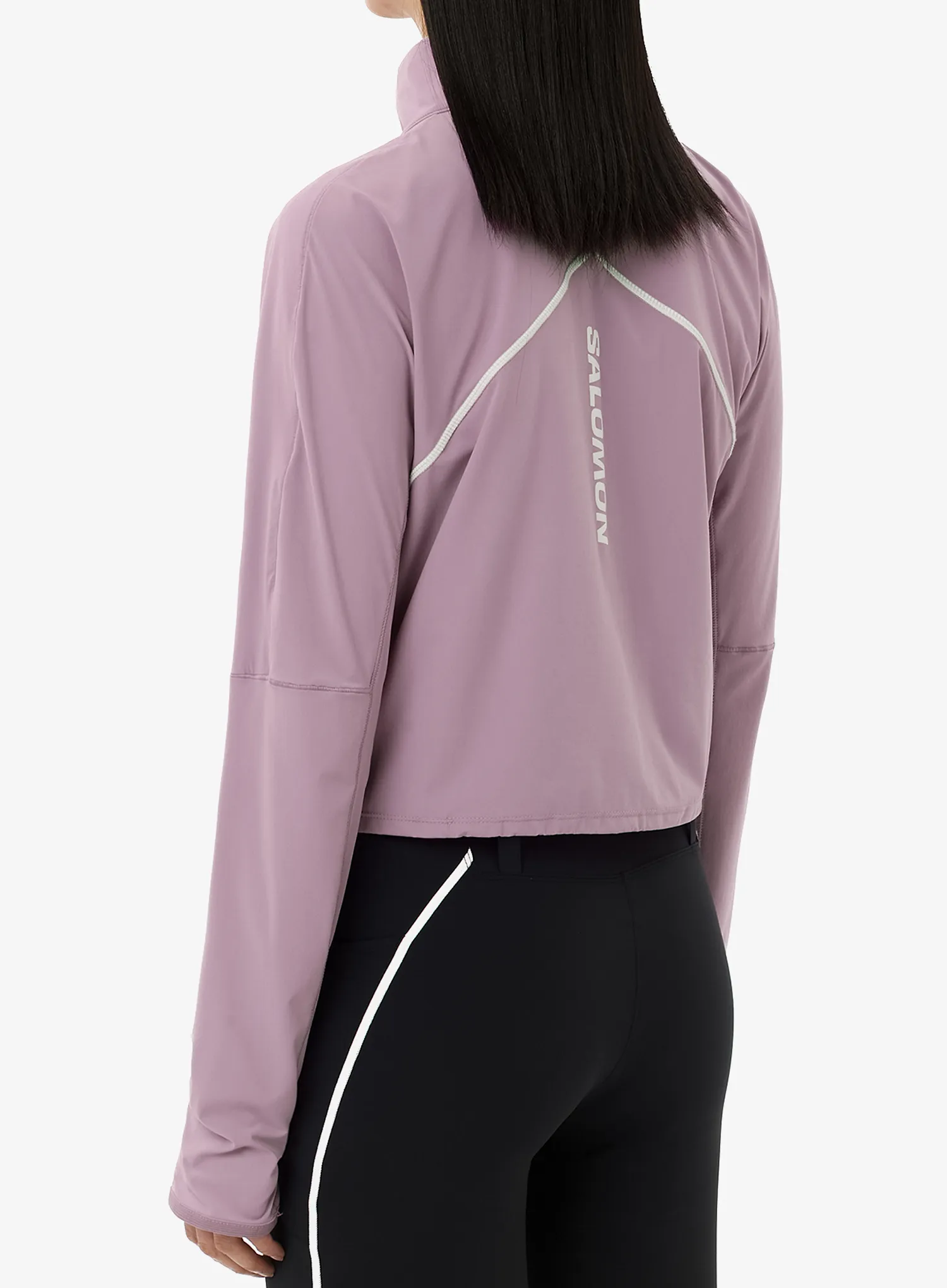 Bunda na běhání dámská Salomon Sense Aero Hybrid CP PLVR - dawn pink