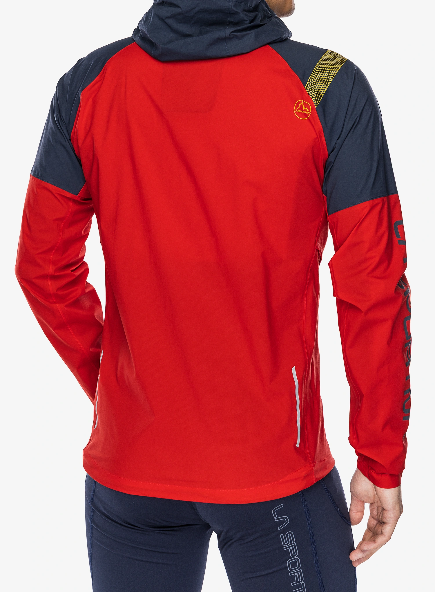 Bunda na běhání La Sportiva Pocketshell Jacket - mountain red/night sky