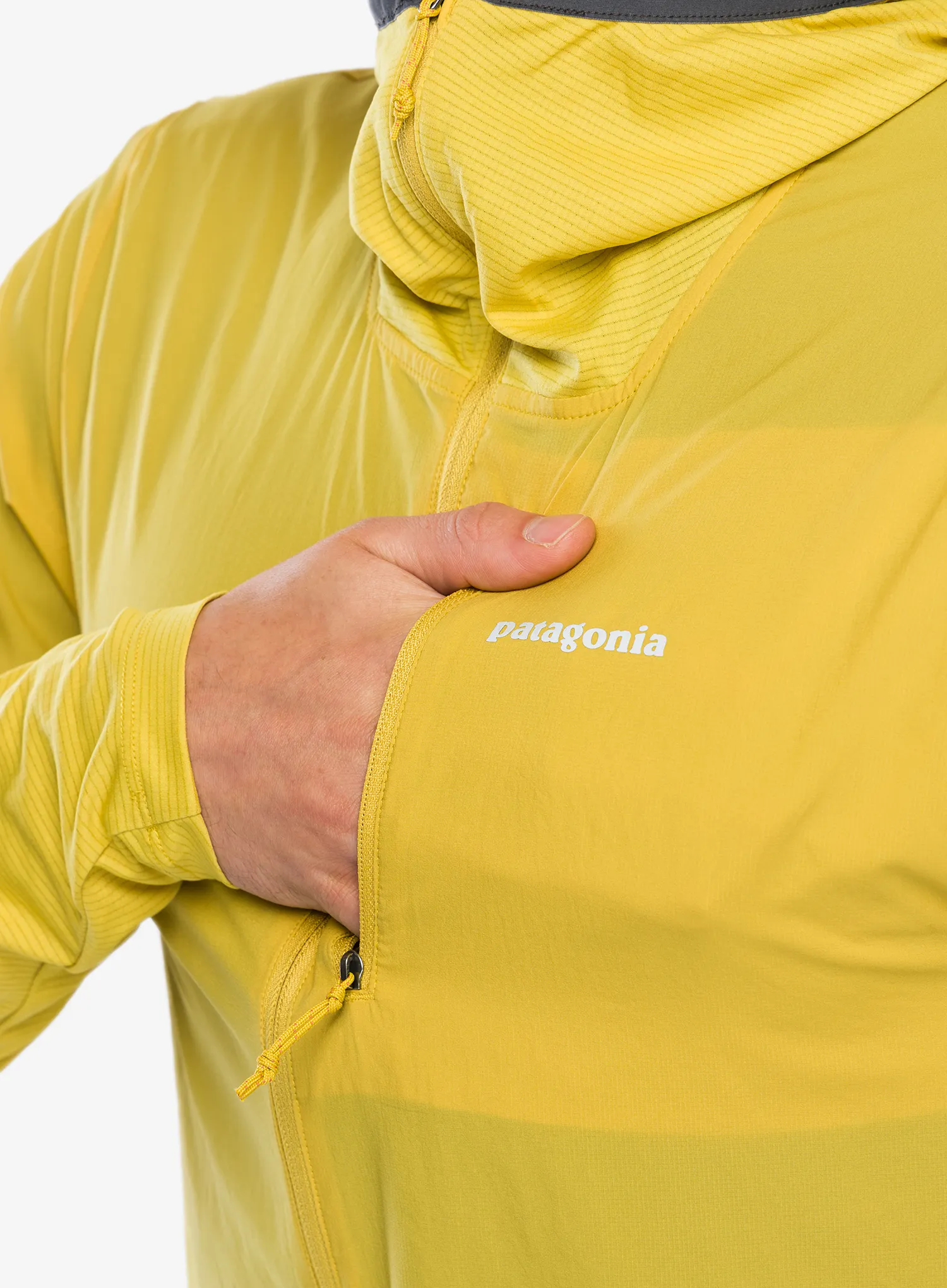 Bunda na běhání Patagonia Airshed Pro Pullover - bundle green