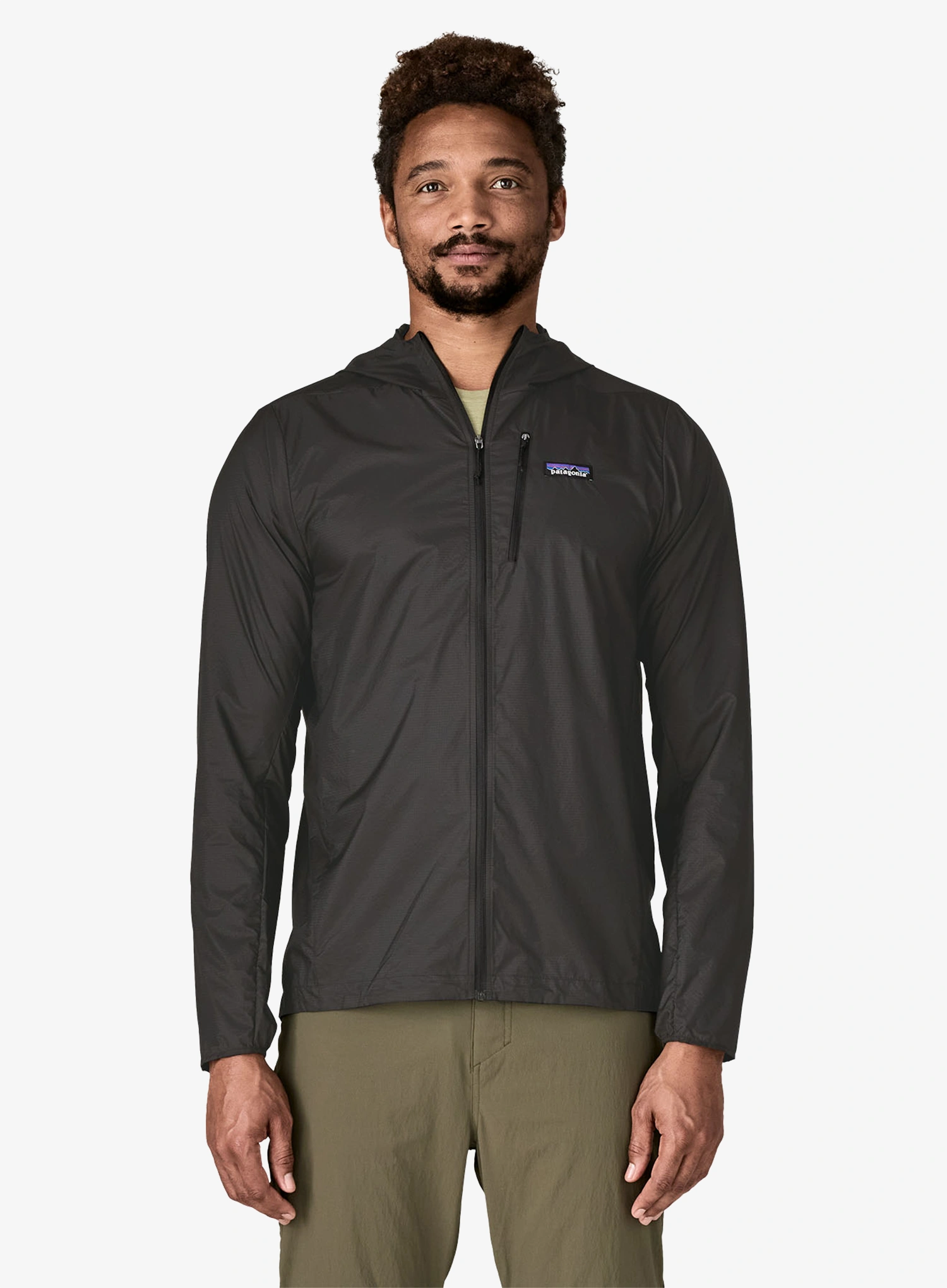 Bunda na běhání Patagonia Houdini Jacket - black w/black
