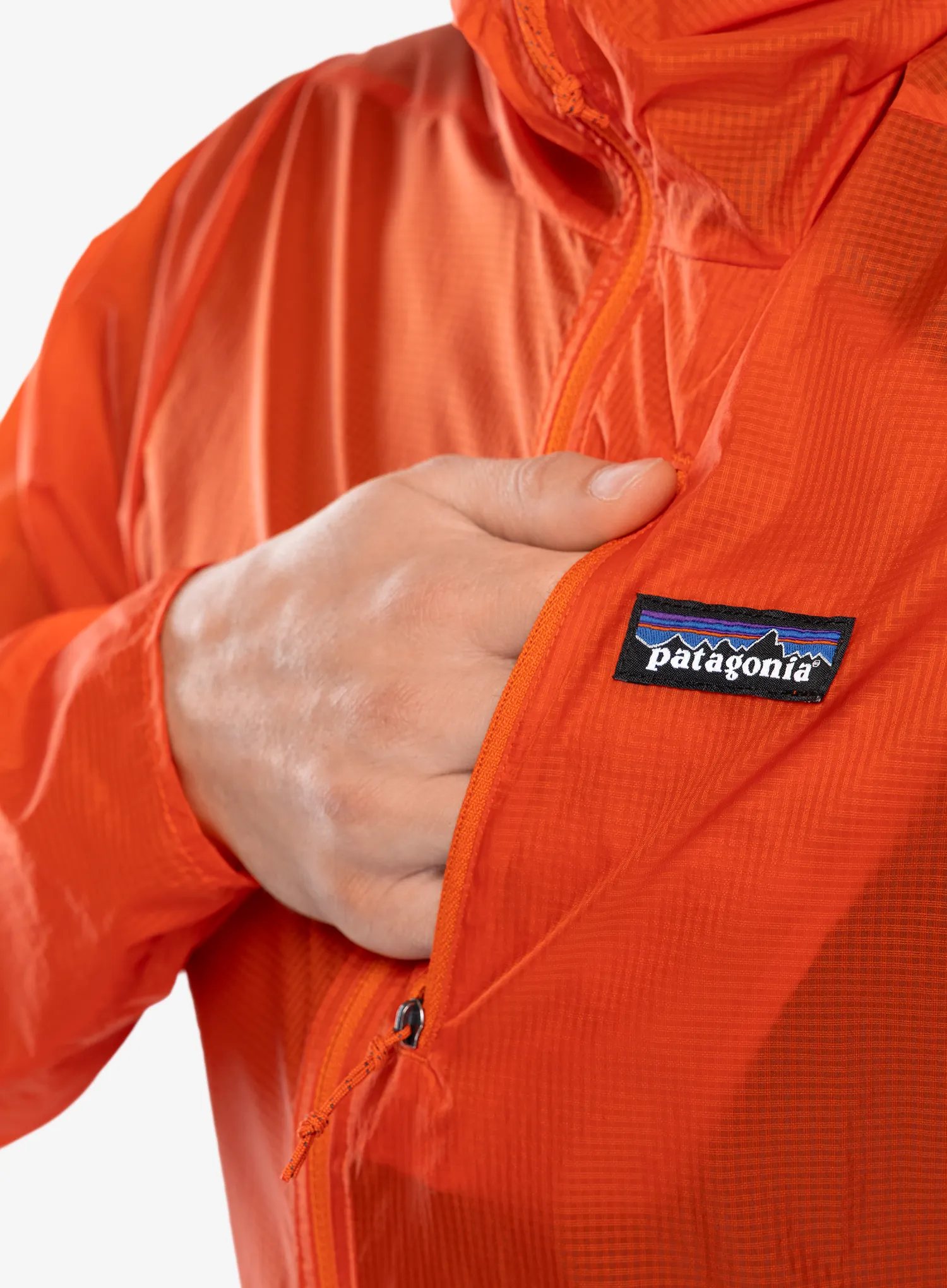 Bunda na běhání Patagonia Houdini Jacket - pollinator orange