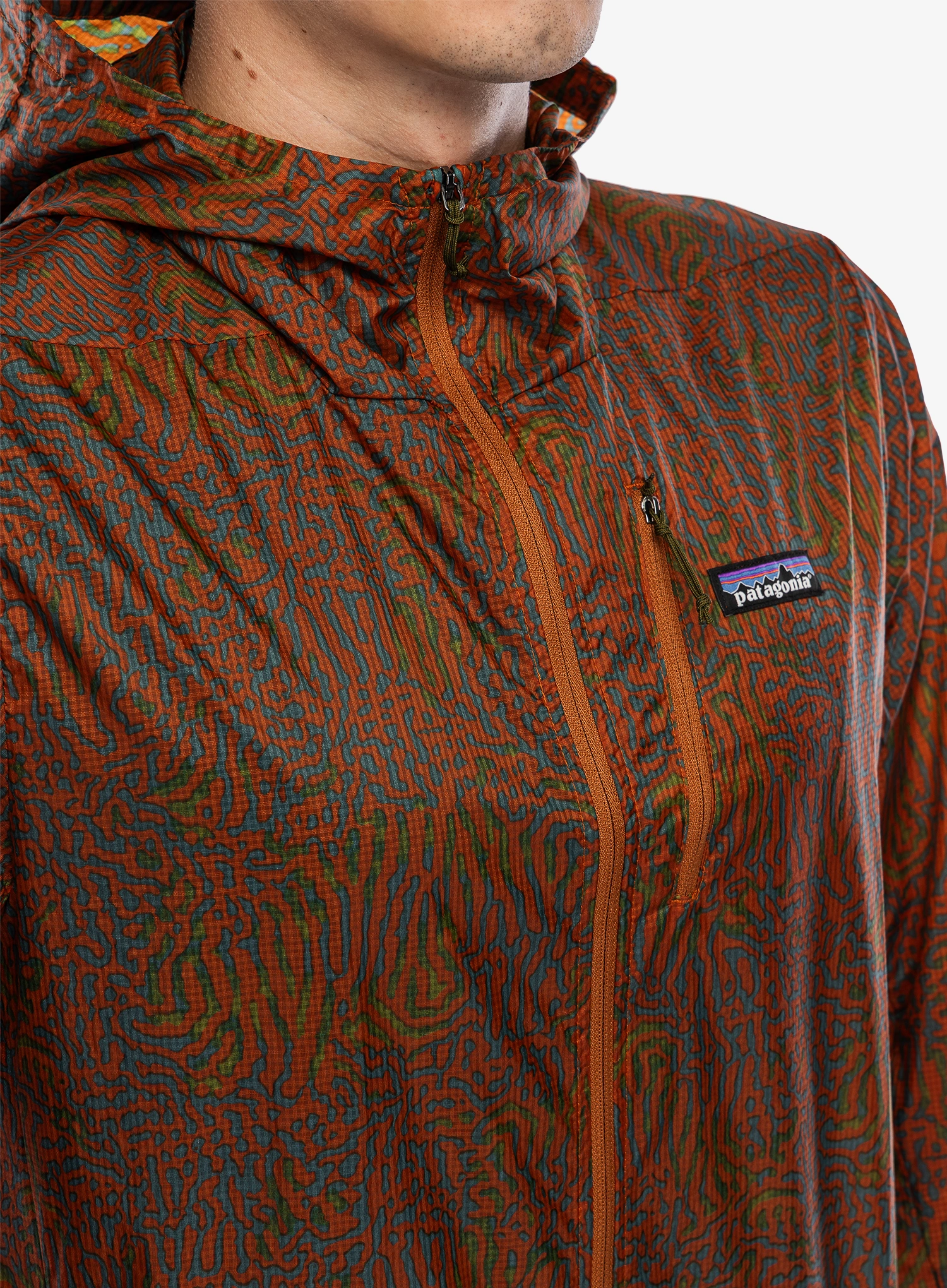 Bunda na běhání Patagonia Houdini Jacket - sea run/robin brown