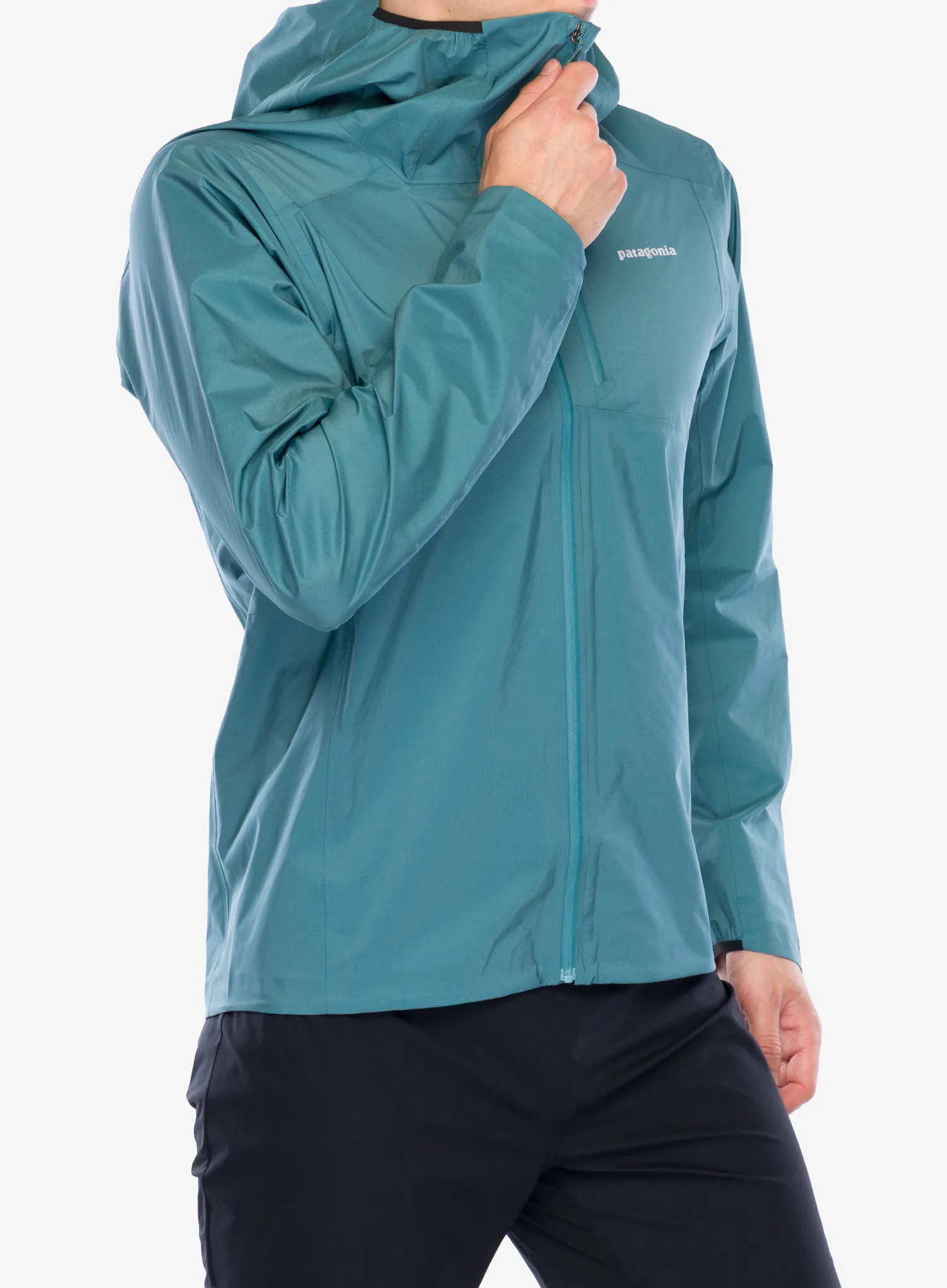 Bunda na běhání Patagonia Storm Racer Jacket - wetland blue