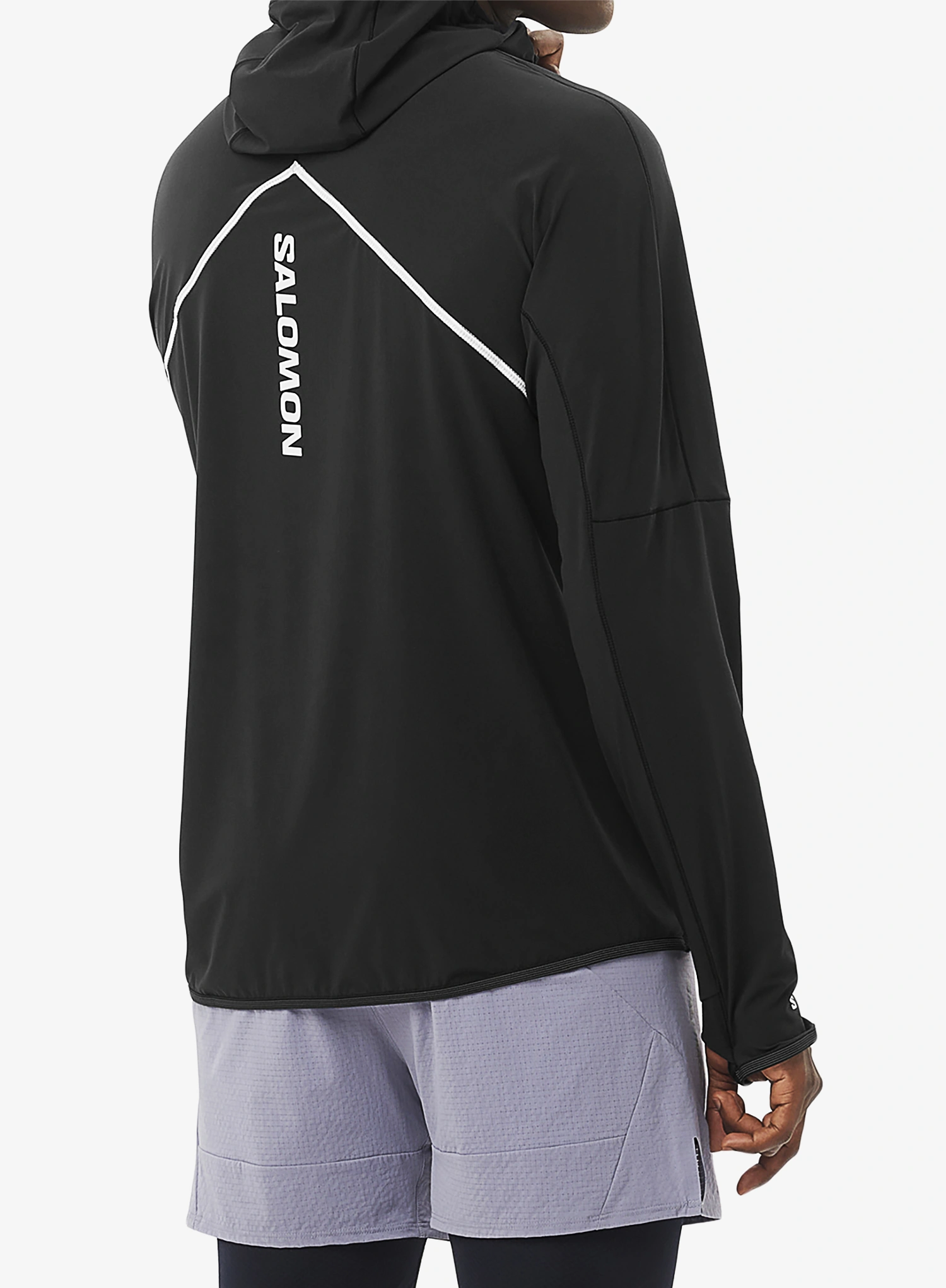 Bunda na běhání Salomon Sense Aero Hybrid HZ HD - deep black