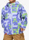 Dětská bunda adidas TERREX Minecraft Climaproof Rain Jacket - violet to/cobalt blue/luc lime