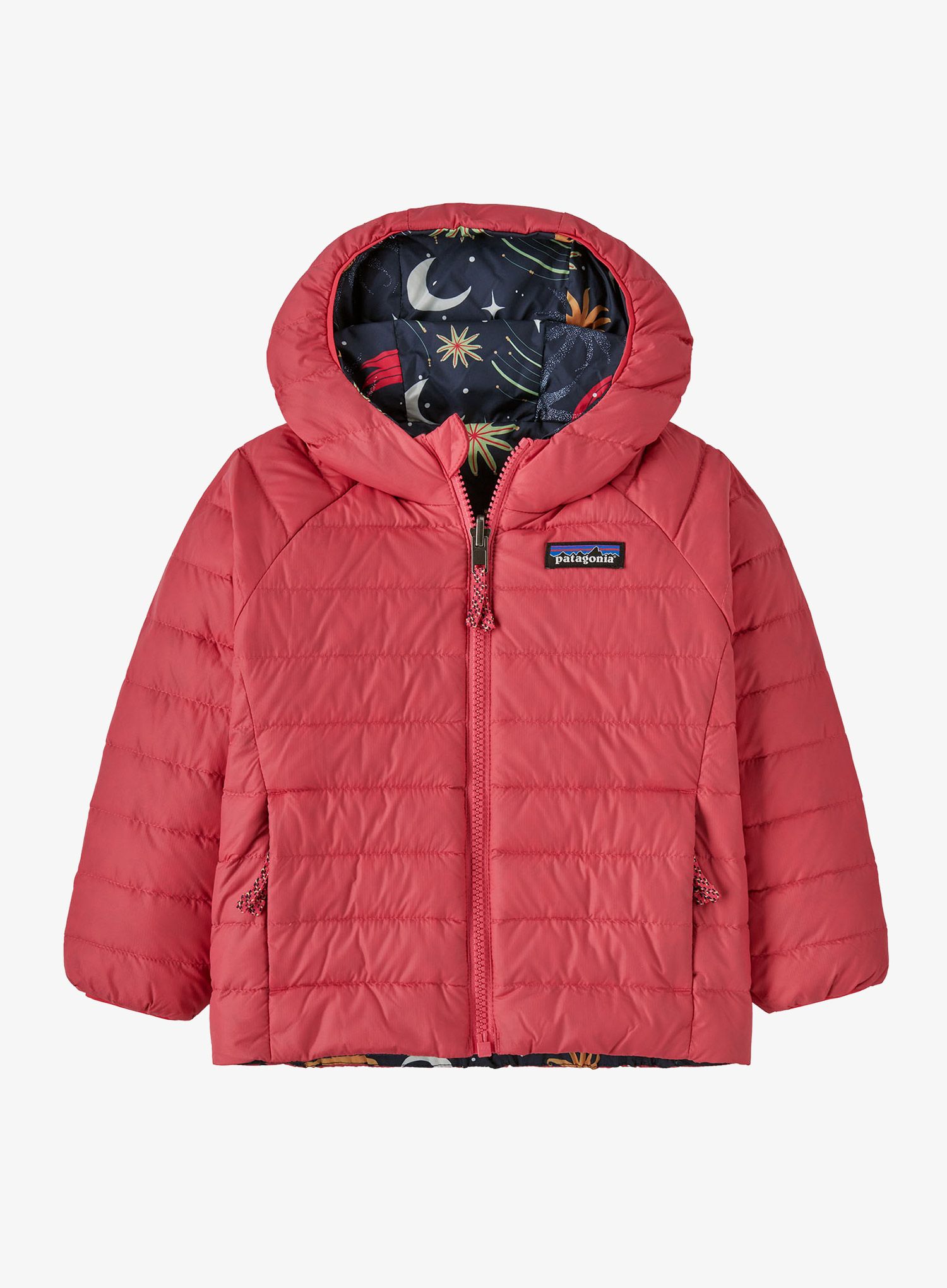 Dětská bunda Patagonia Baby Reversible Down Sweater Hoody - cosmic sea/new navy
