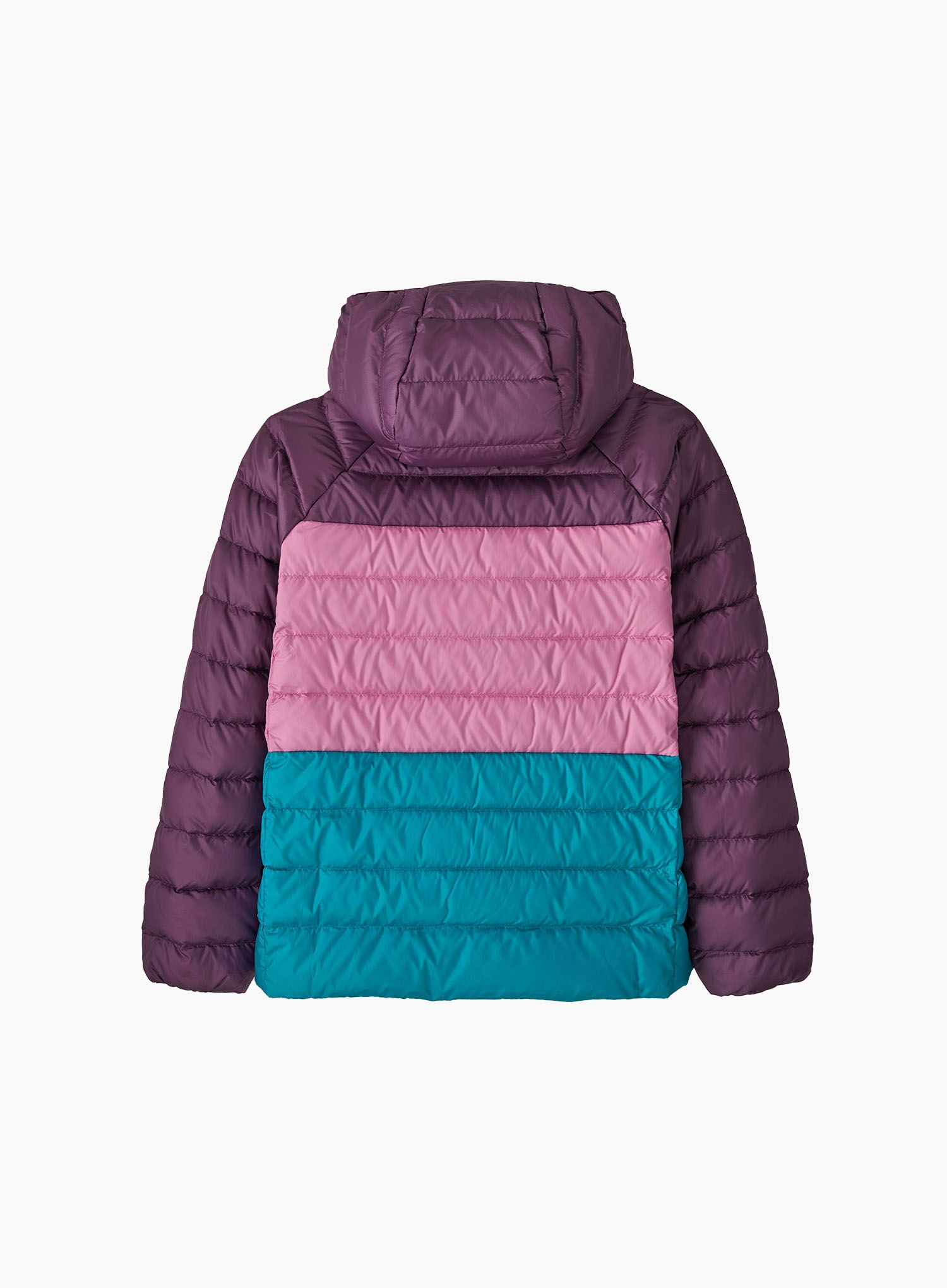 Dětská bunda Patagonia Reversible Down Sweater Hoody - planet pink