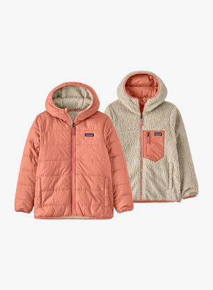 Dětská bunda Patagonia Reversible Ready Freddy Hoody - moment pink
