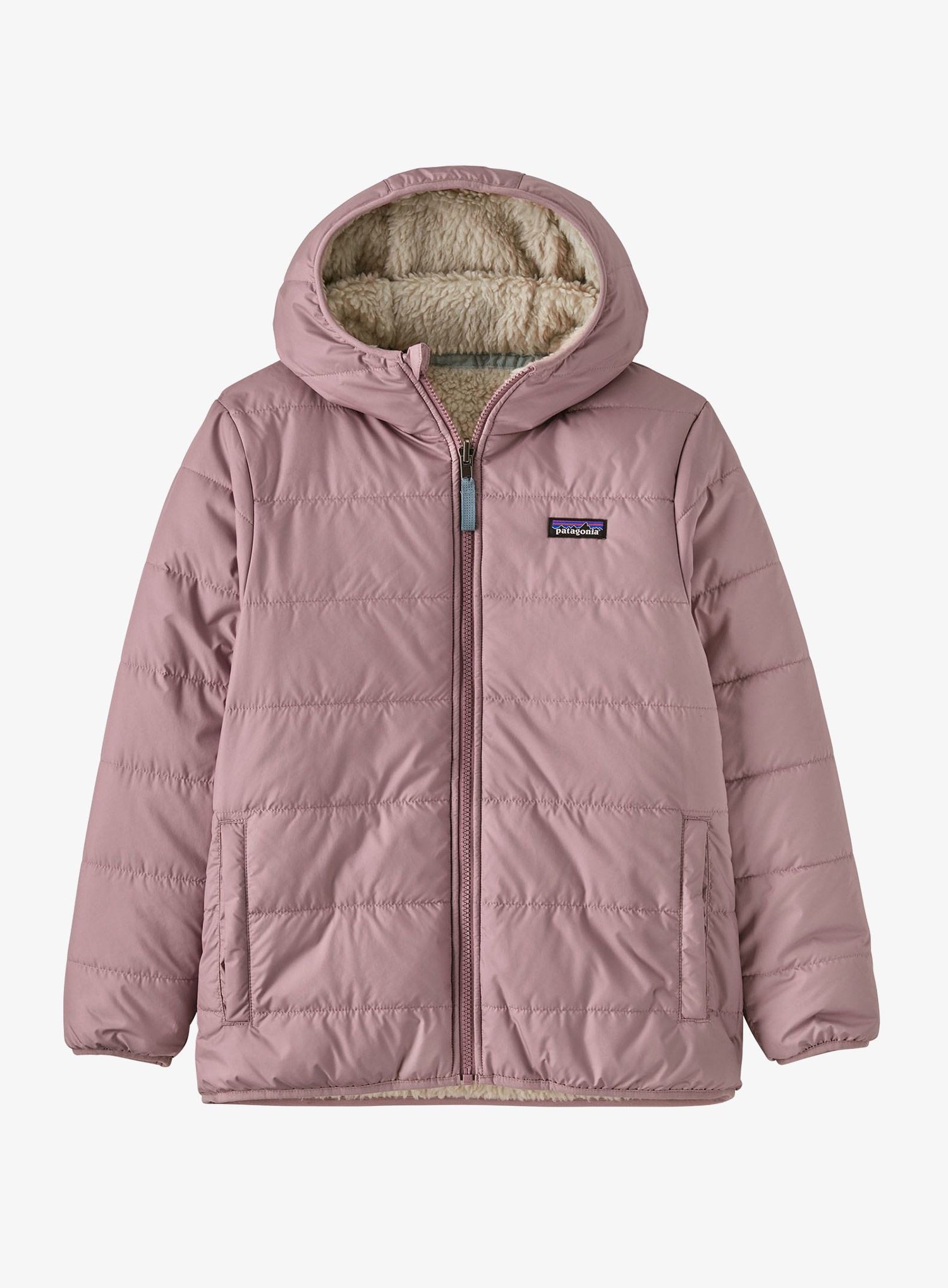 Dětská bunda Patagonia Reversible Ready Freddy Hoody - stormy mauve