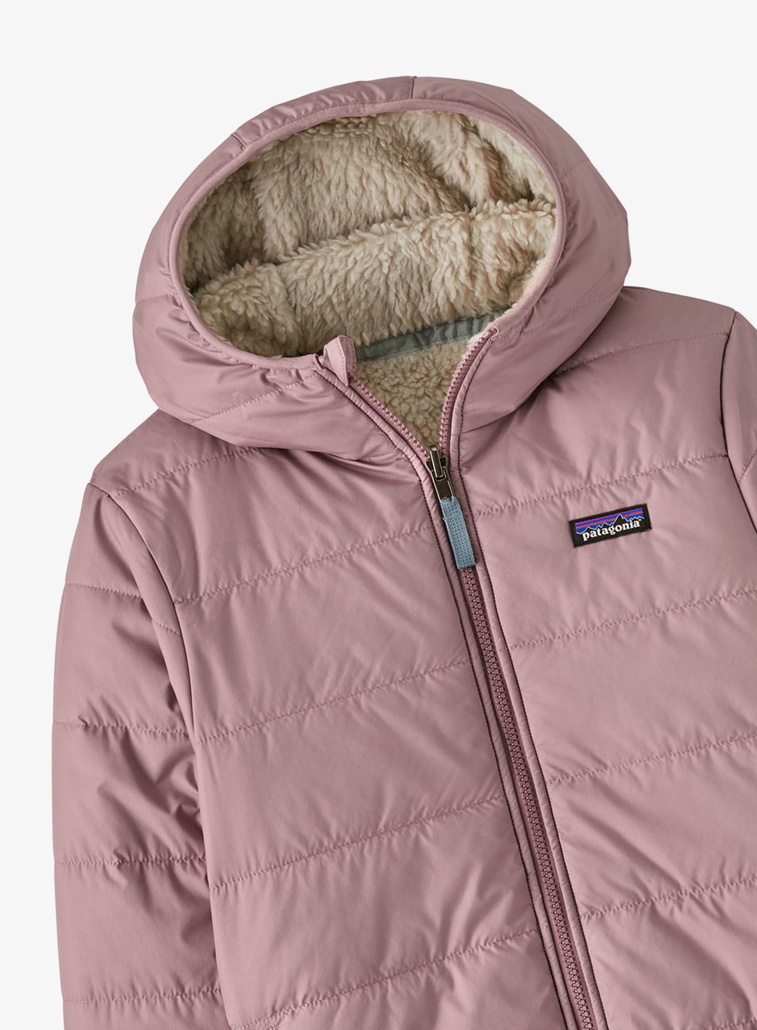 Dětská bunda Patagonia Reversible Ready Freddy Hoody - stormy mauve