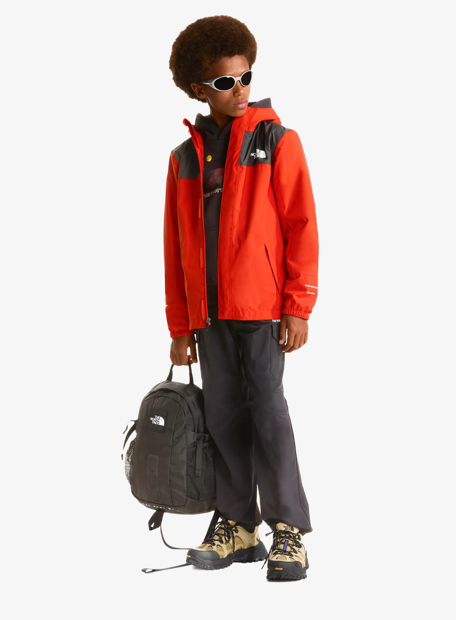 Dětská bunda The North Face Antora Rain Jacket - lava red