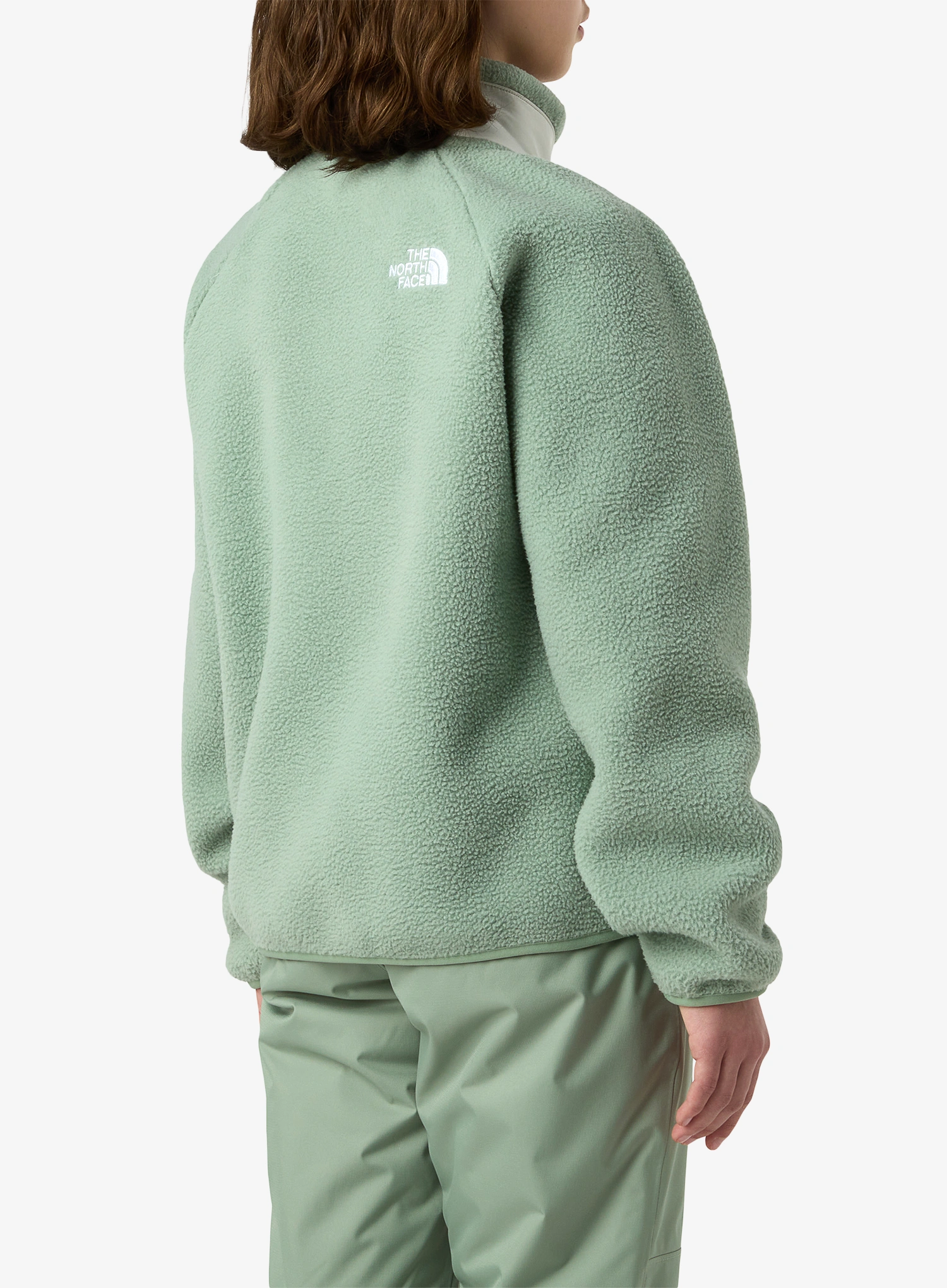 Dívčí bunda The North Face Yumiori Full Zip Jacket - slate moss/white dune