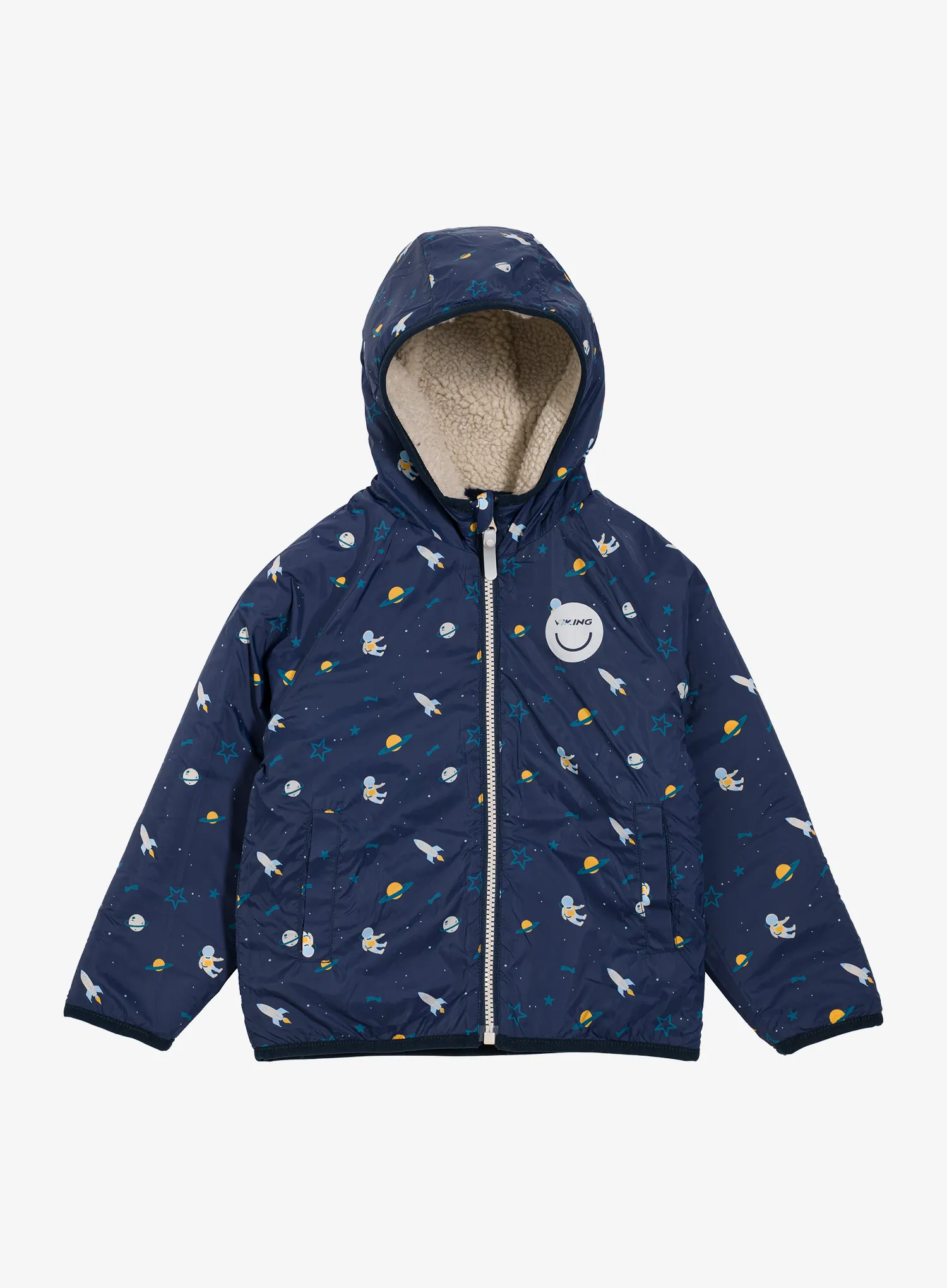 Dětská bunda Viking Play Reversible Pile Jacket - navy/cement