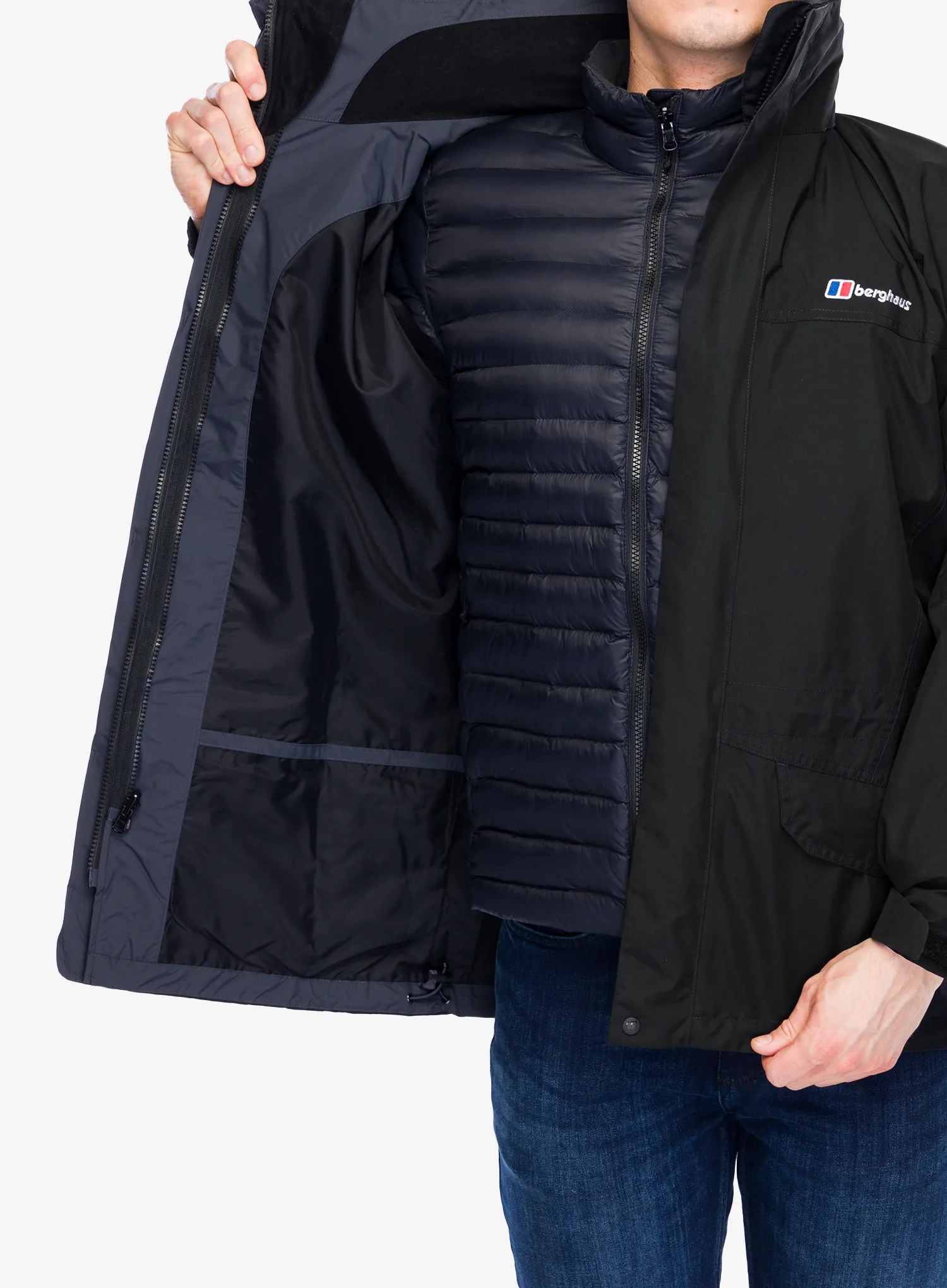 GORE TEX bunda Berghaus Cornice Jacket IA - black/black