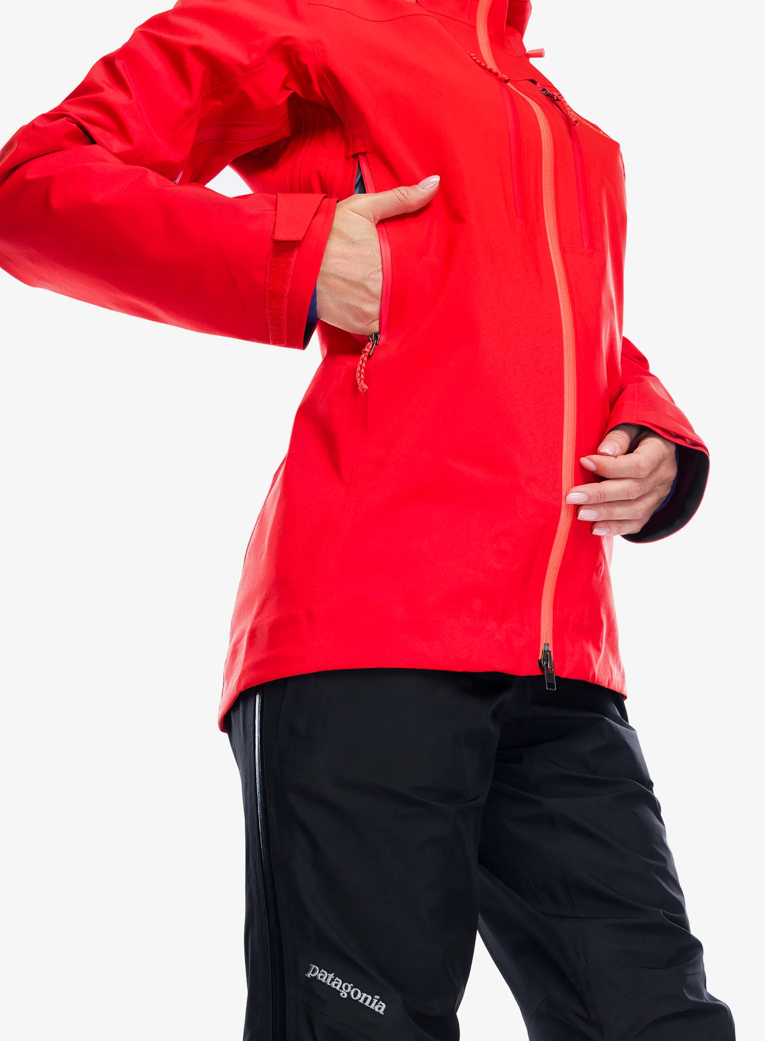GORE TEX bunda dámská Patagonia Pluma PRO Jacket - sizzle red
