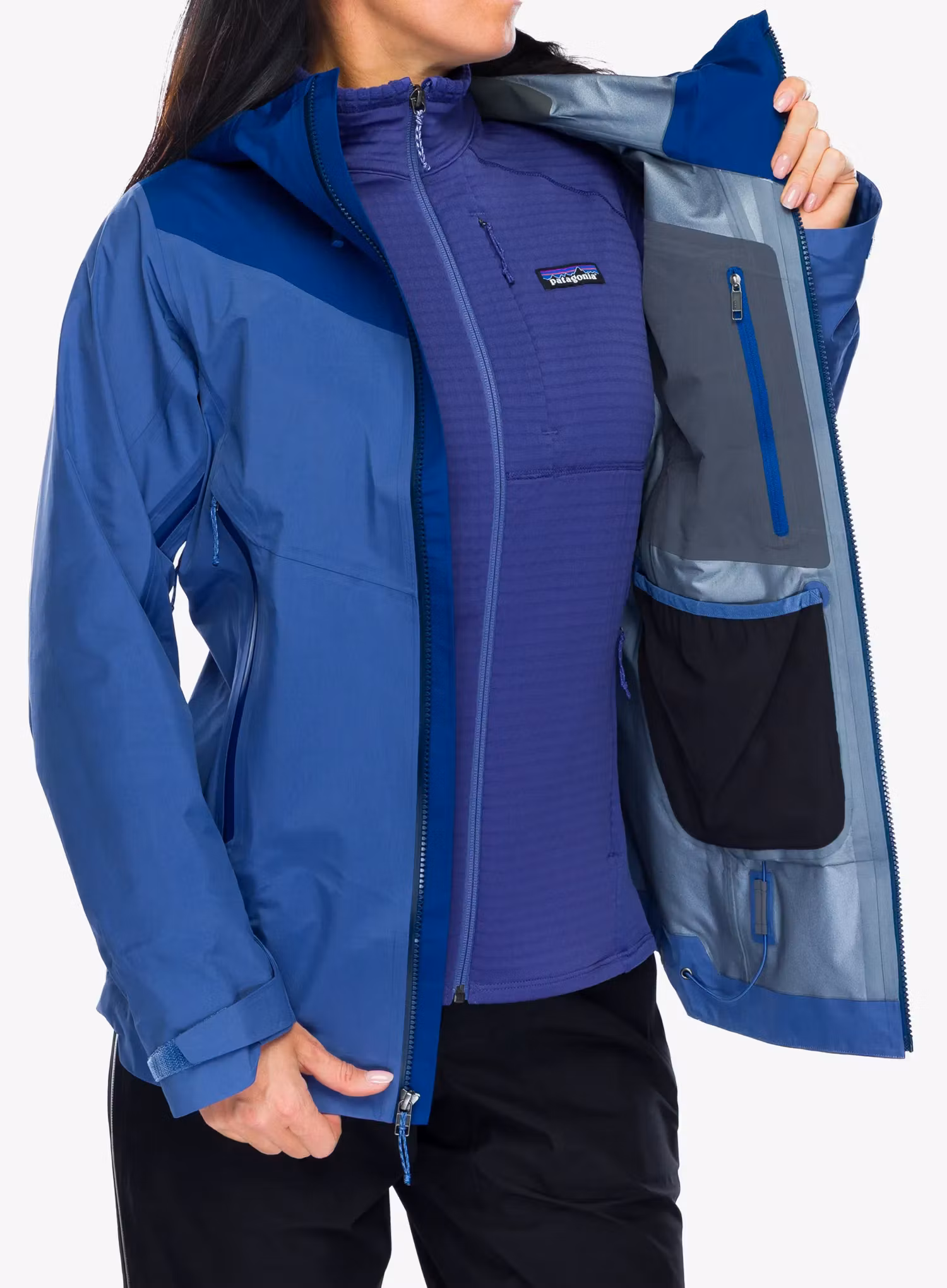 GORE TEX bunda dámská Patagonia Super Free Alpine Jacket - current blue