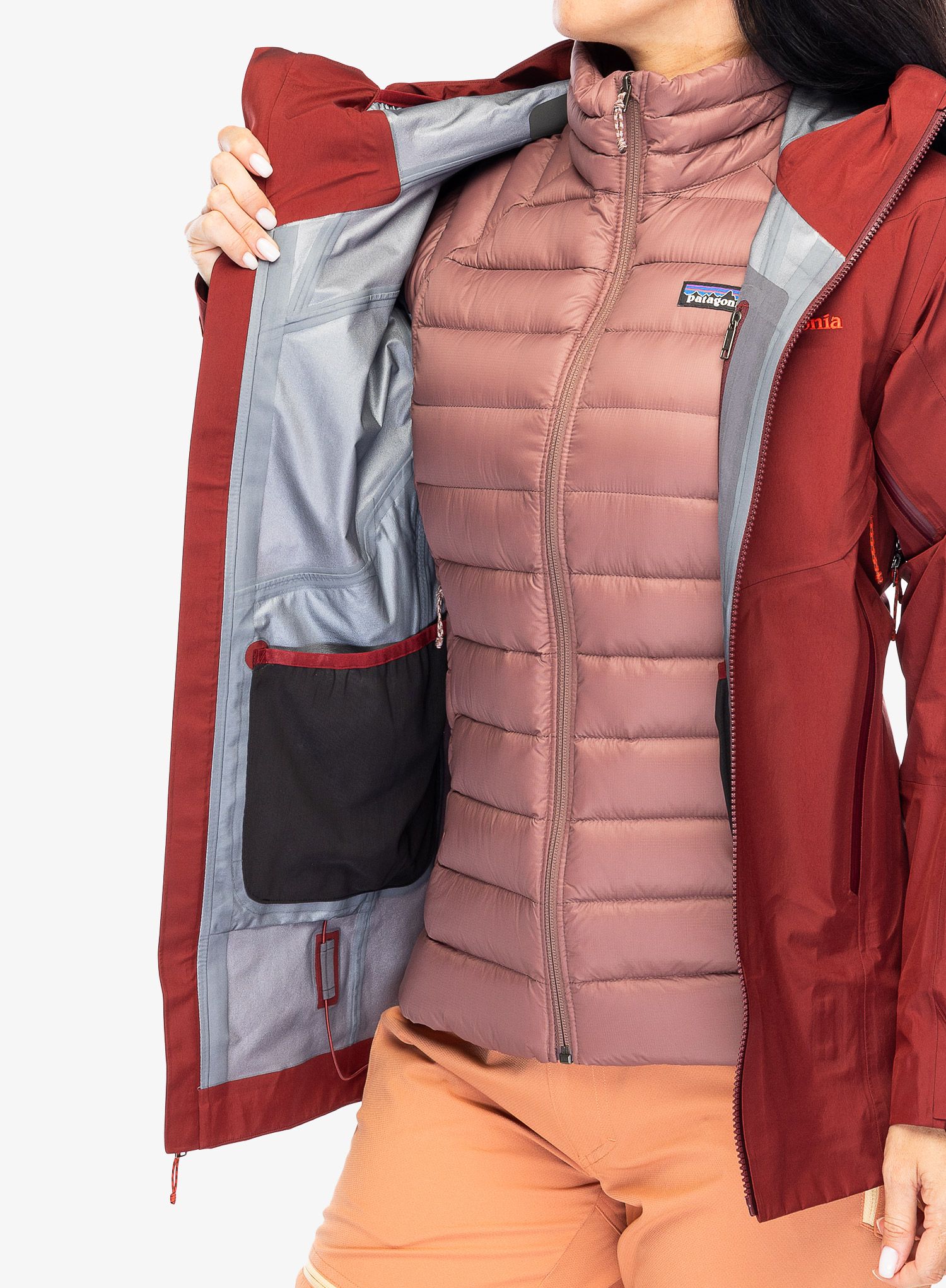 GORE TEX bunda dámská Patagonia Super Free Alpine Jacket - oxide red
