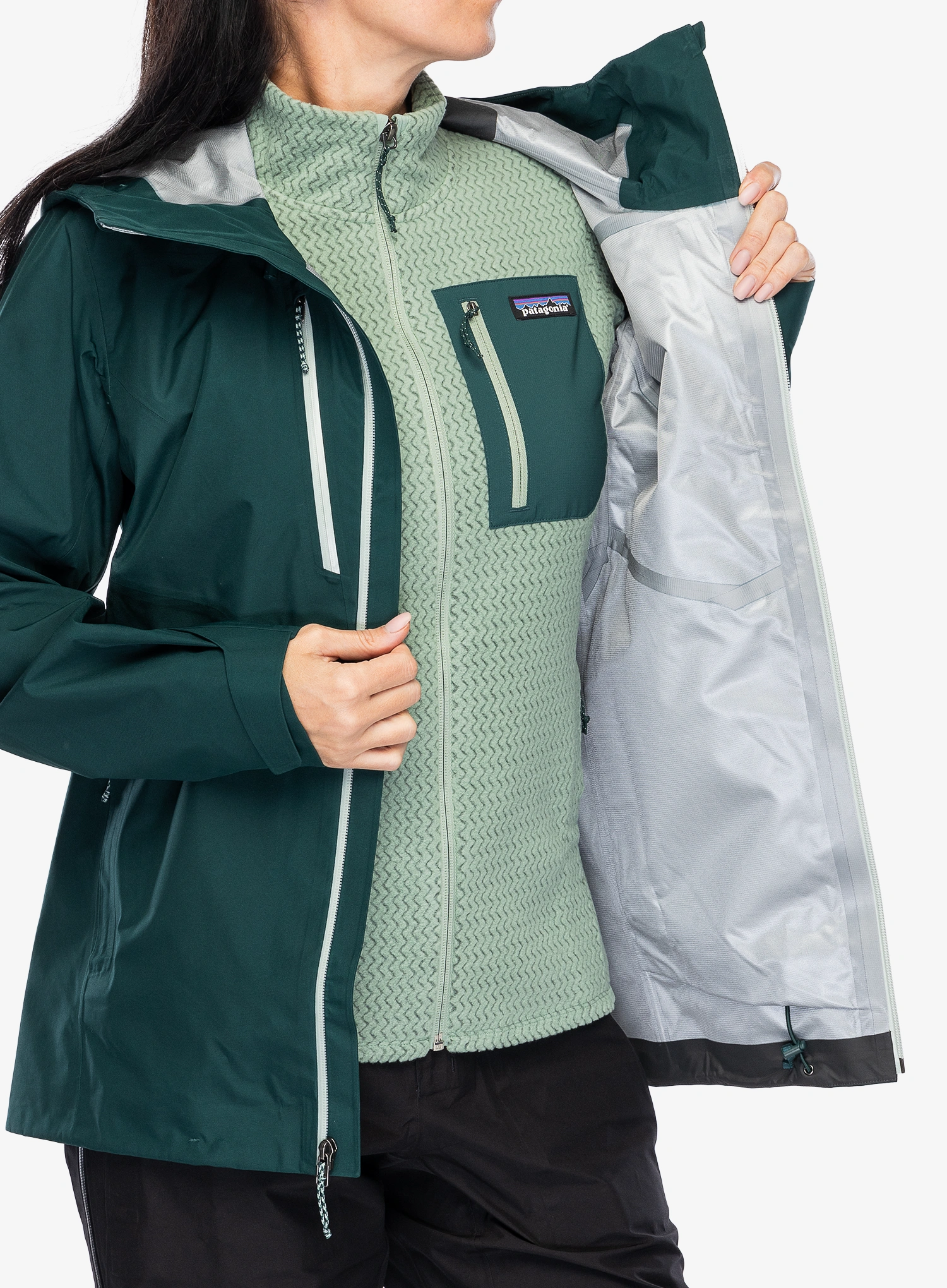 GORE TEX bunda dámská Patagonia Triolet Jacket - cascade green/green