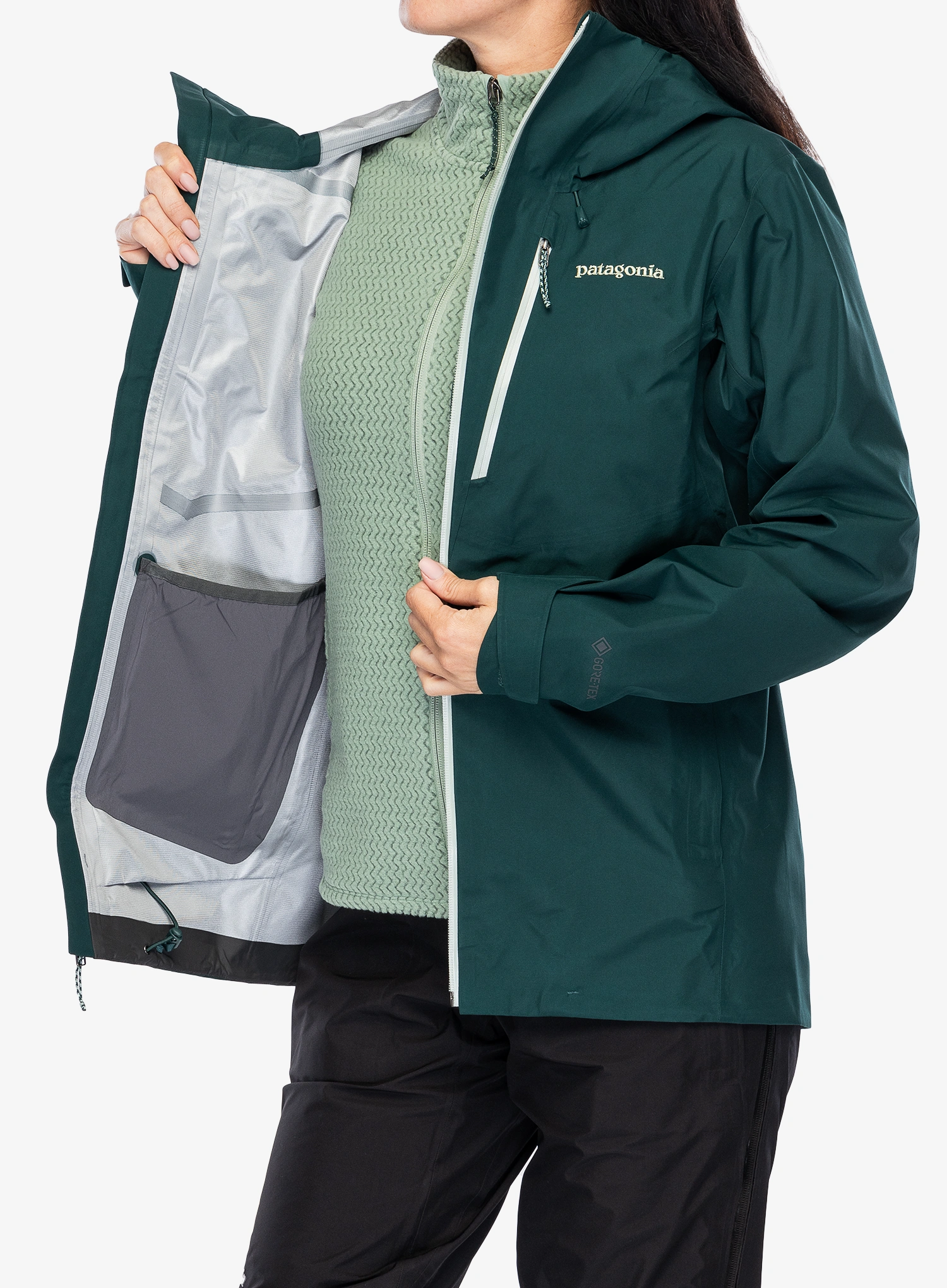 GORE TEX bunda dámská Patagonia Triolet Jacket - cascade green/green