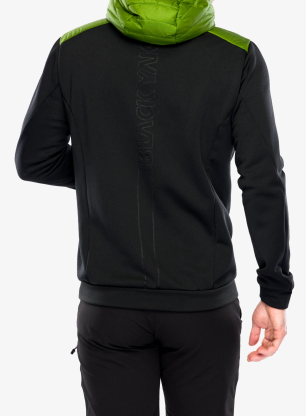 Hybridní bunda BlackYak Burlina Hoody - twist of lime