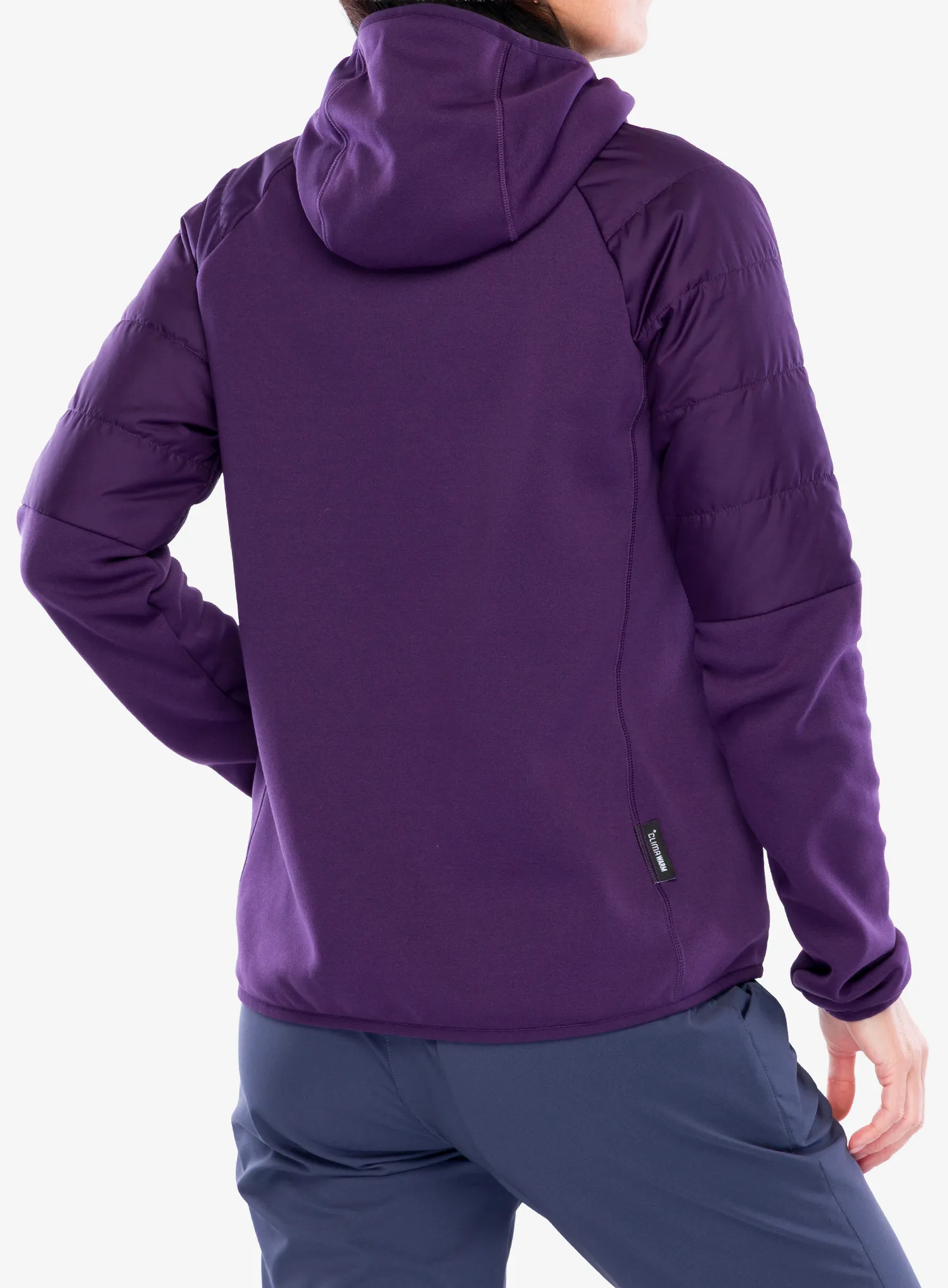 Hybridní bunda dámská adidas TERREX Multi CLIMAWARM Insulated Hybrid Hooded Jacket - aurora plum
