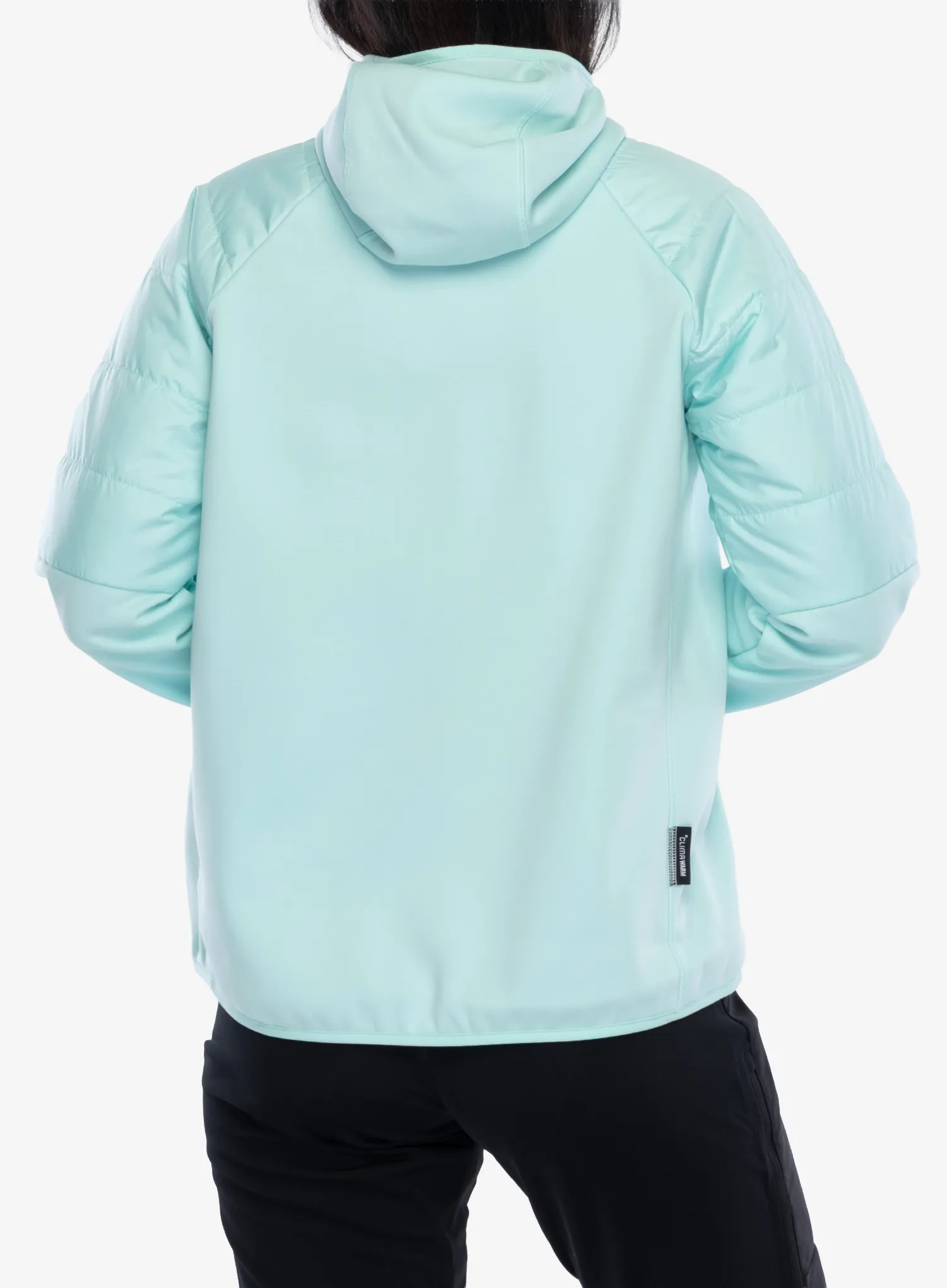 Hybridní bunda dámská adidas TERREX Multi CLIMAWARM Insulated Hybrid Hooded Jacket - semi flash aqua