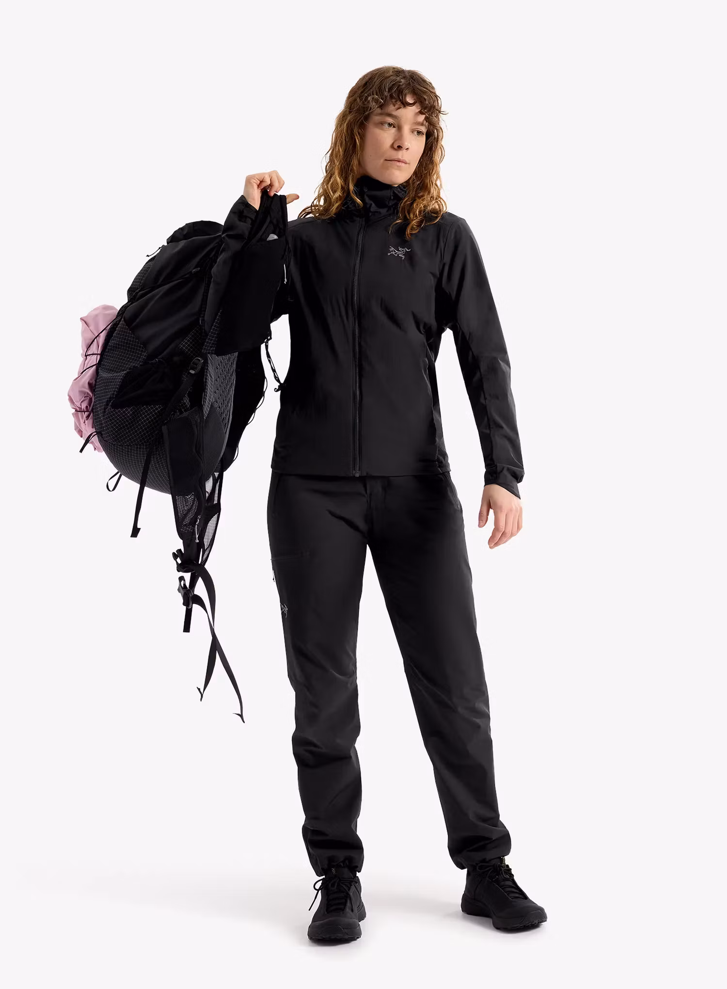 Hybridní bunda dámská Arcteryx Atom SL Hoody  - black